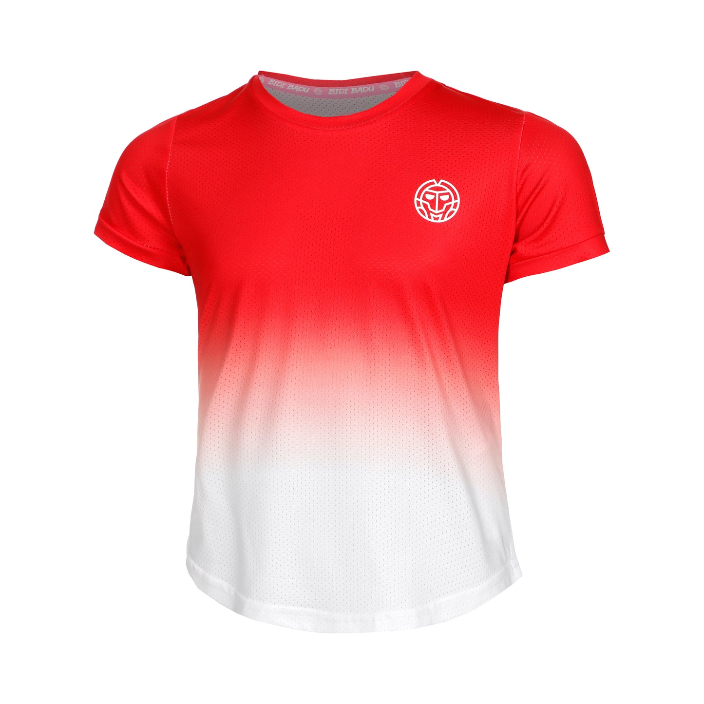 BIDI BADU Crew Gradiant Junior Camiseta De Manga Corta Chicas-Rojo,Blanco