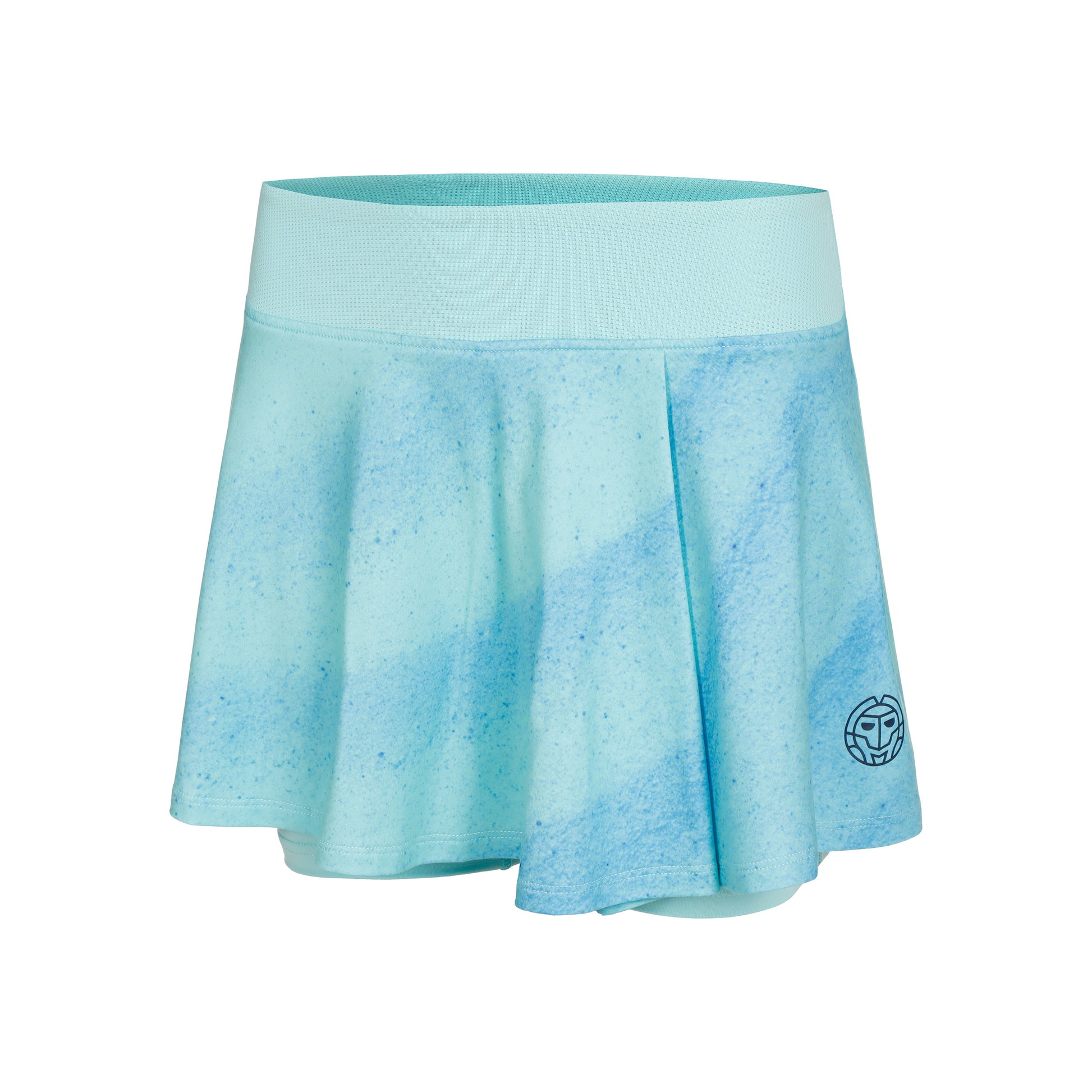 BIDI BADU Beach Spirit Printed Wavy Falda Mujeres-Turquesa