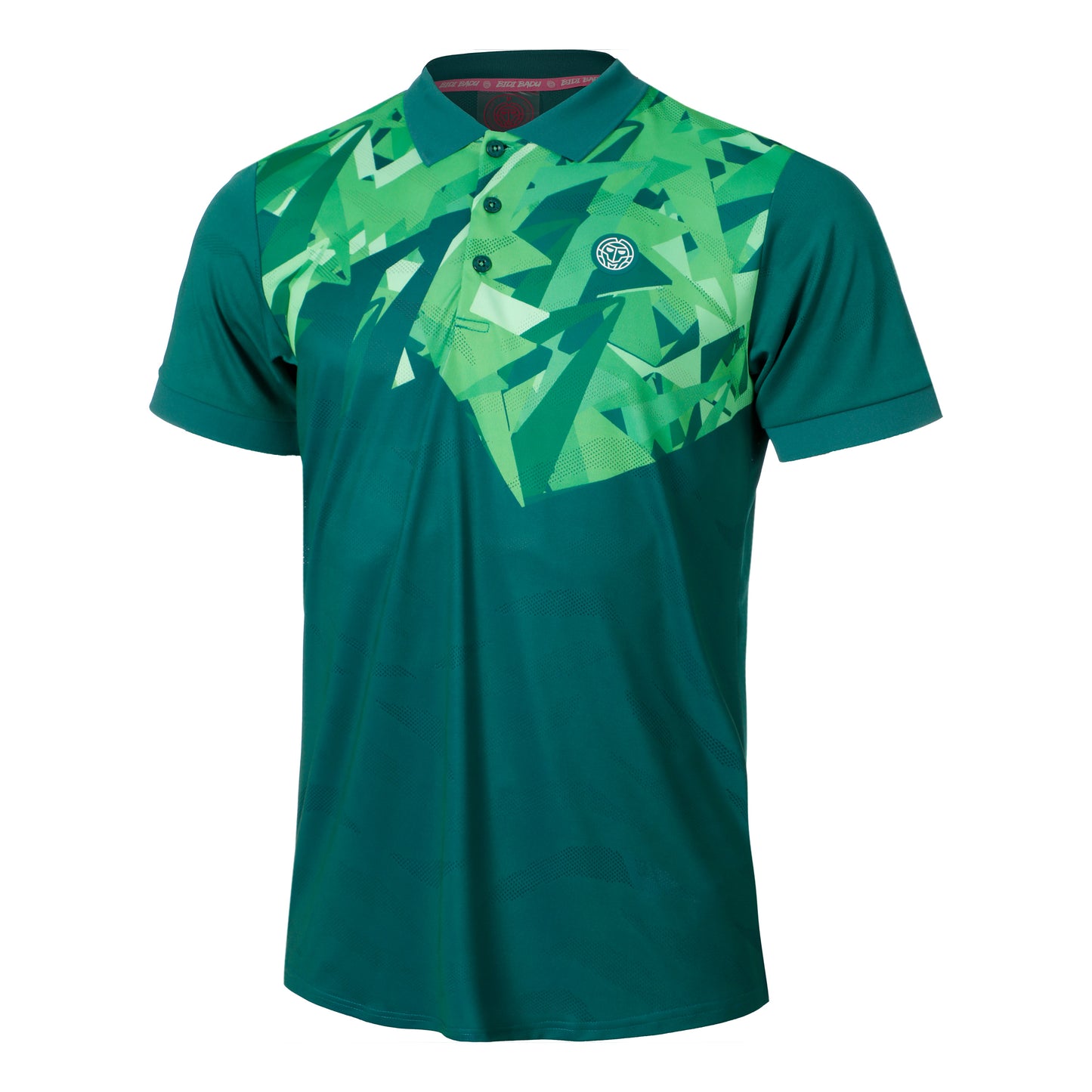 BIDI BADU Spike Polo Hombres-Verde Oscuro,Verde
