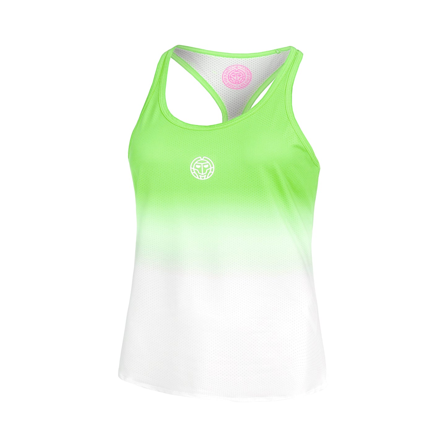 BIDI BADU Crew Gradiant Camiseta De Tirantes Chicas-Verde Neón,Blanco