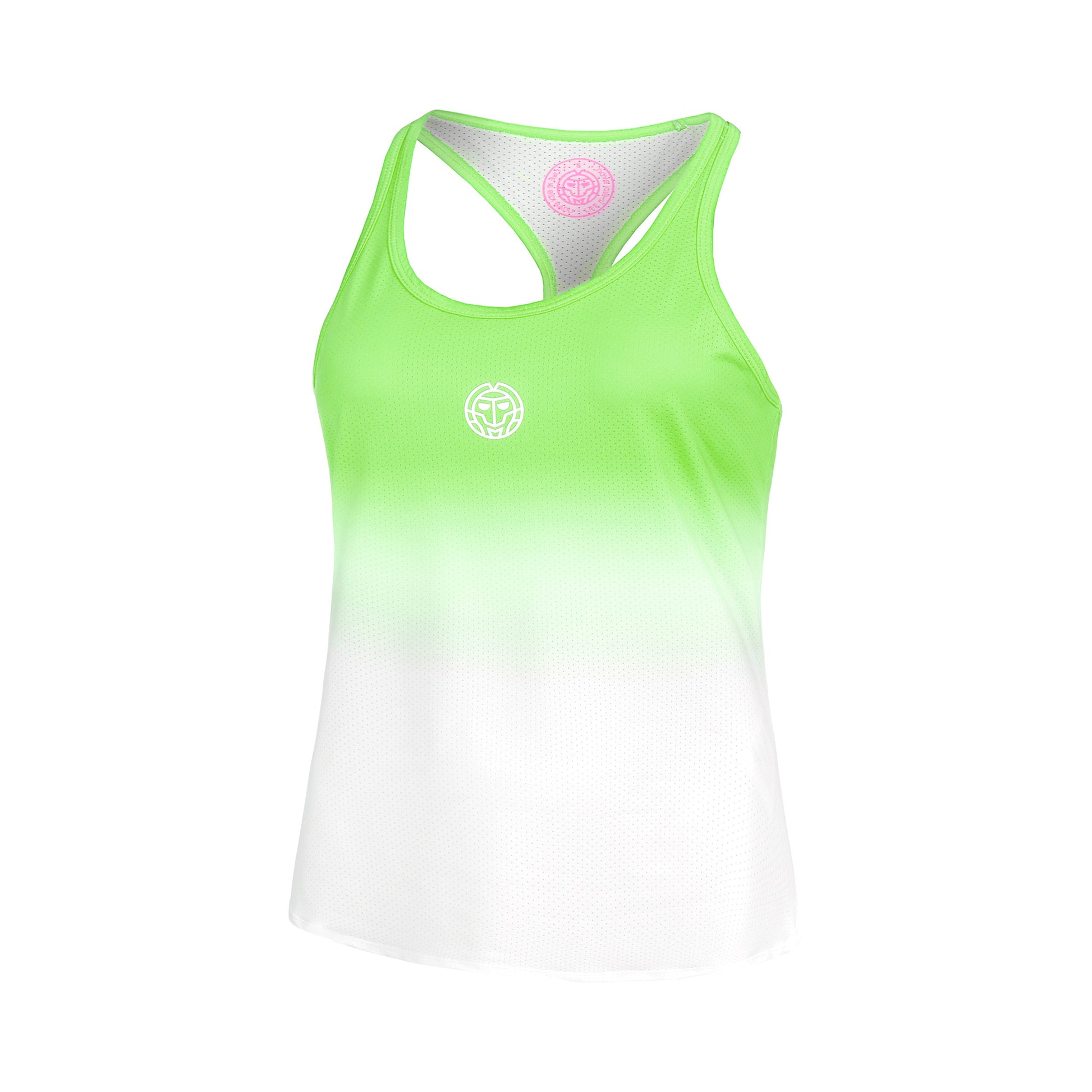 BIDI BADU Crew Gradiant Camiseta De Tirantes Chicas-Verde Neón,Blanco