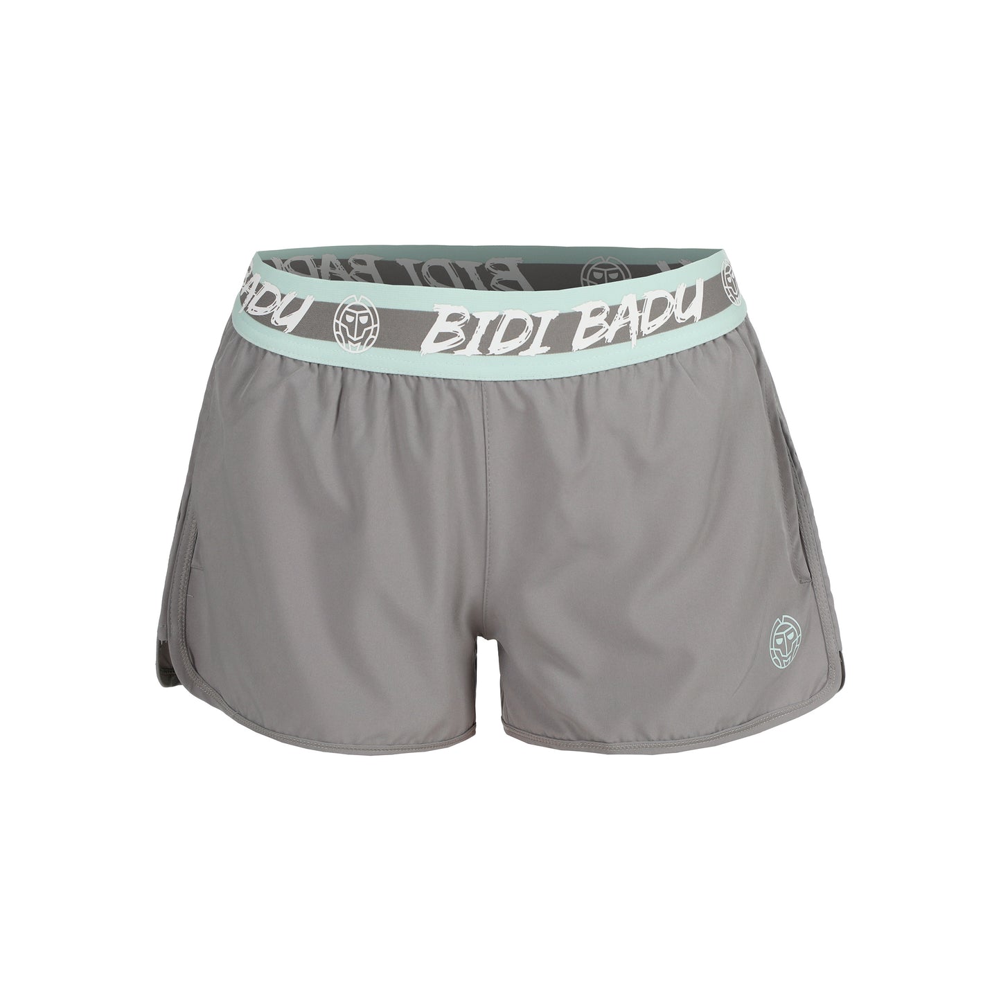BIDI BADU Tiida Tech 2 In 1 Shorts Con Bolsillo Para Pelota Mujeres-Gris,Mint