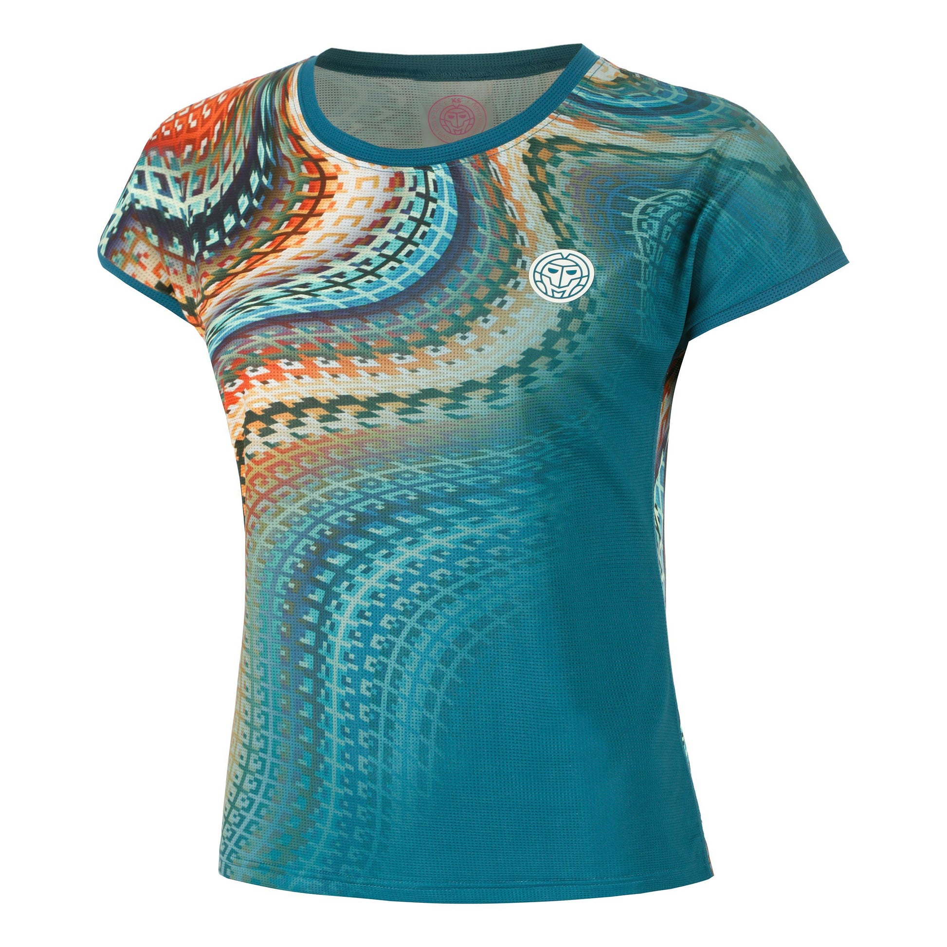 BIDI BADU Komodo Camiseta De Manga Corta Mujeres-Color Petróleo