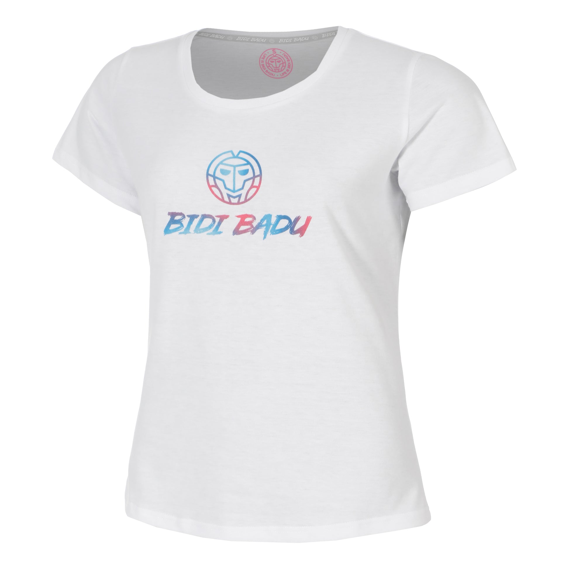 BIDI BADU Logo Chill Camiseta de manga corta Mujeres-blanco