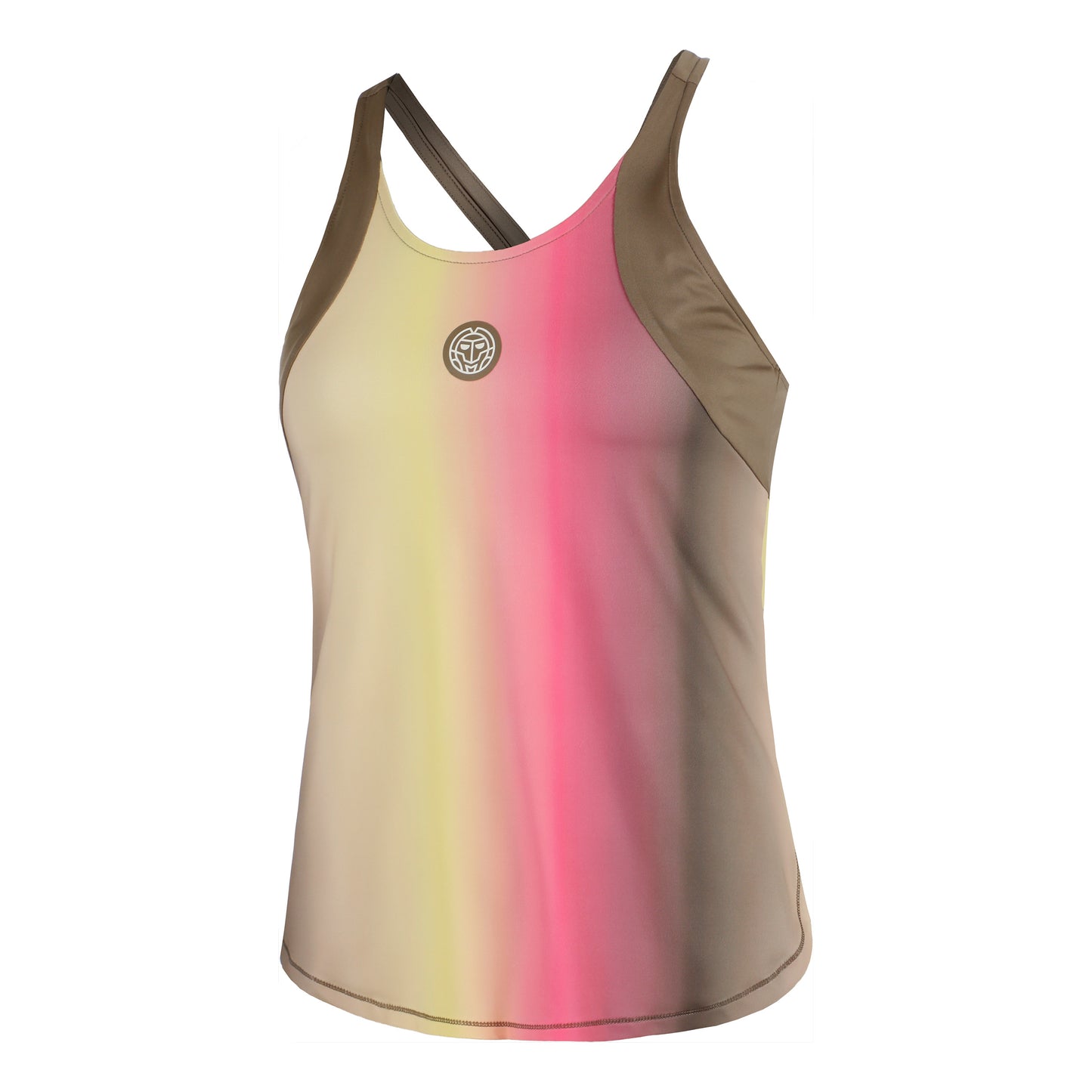 BIDI BADU Spectrum Camiseta De Tirantes Mujeres-Marrón,Amarillo