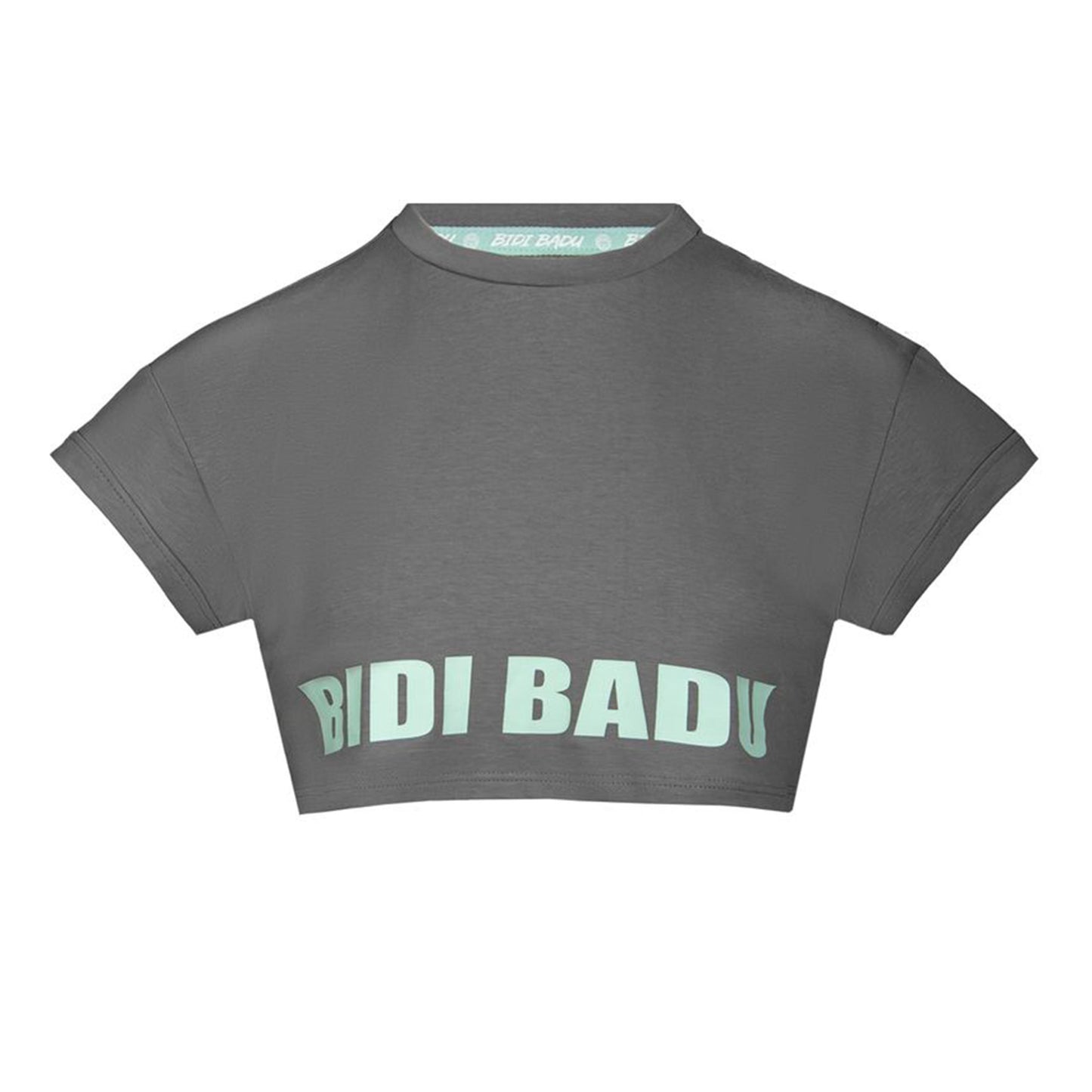 BIDI BADU Abdominis Crop Move Camiseta De Manga Corta Mujeres-Gris