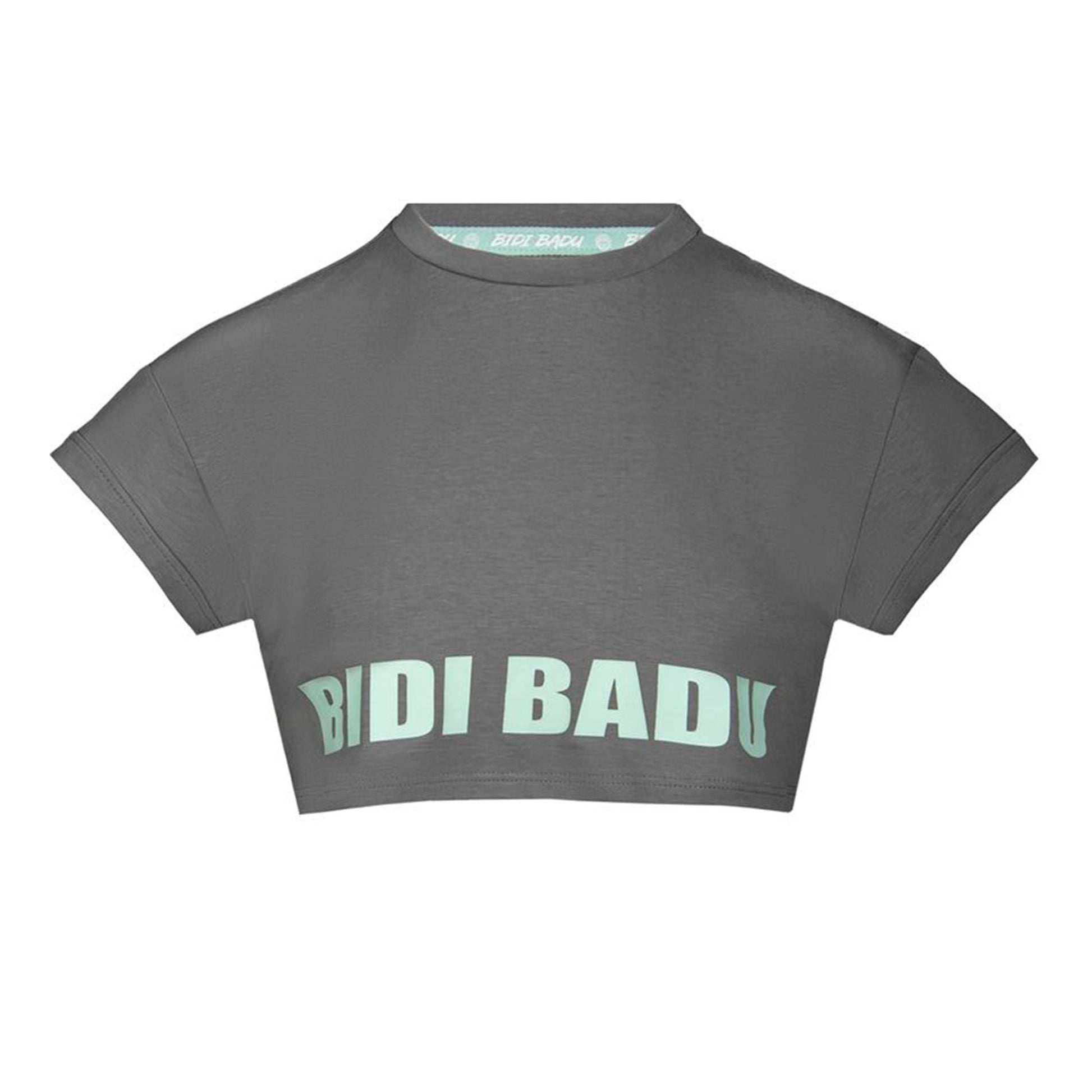 BIDI BADU Abdominis Crop Move Camiseta De Manga Corta Mujeres-Gris