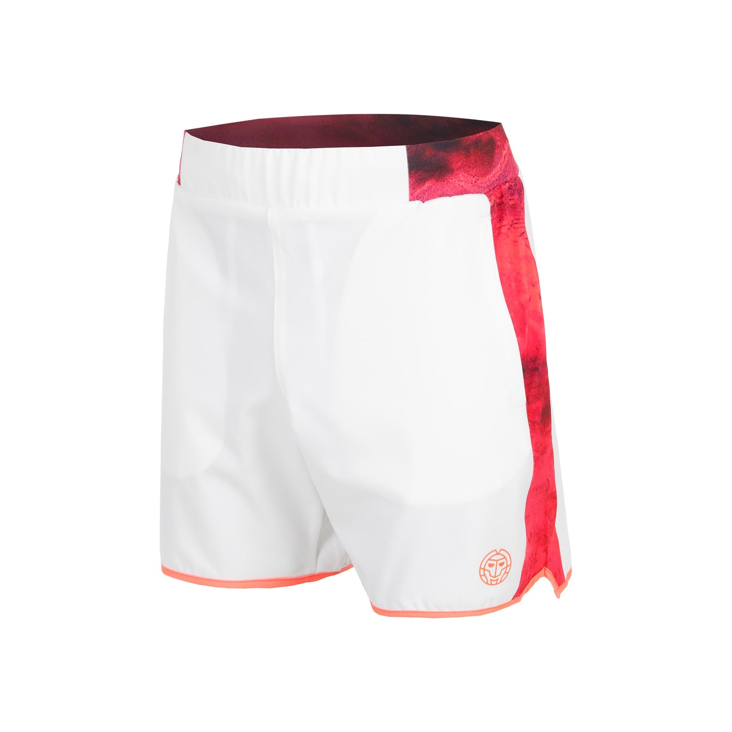 BIDI BADU Adnan 7in Tech Shorts Hombres-Rojo,Blanco