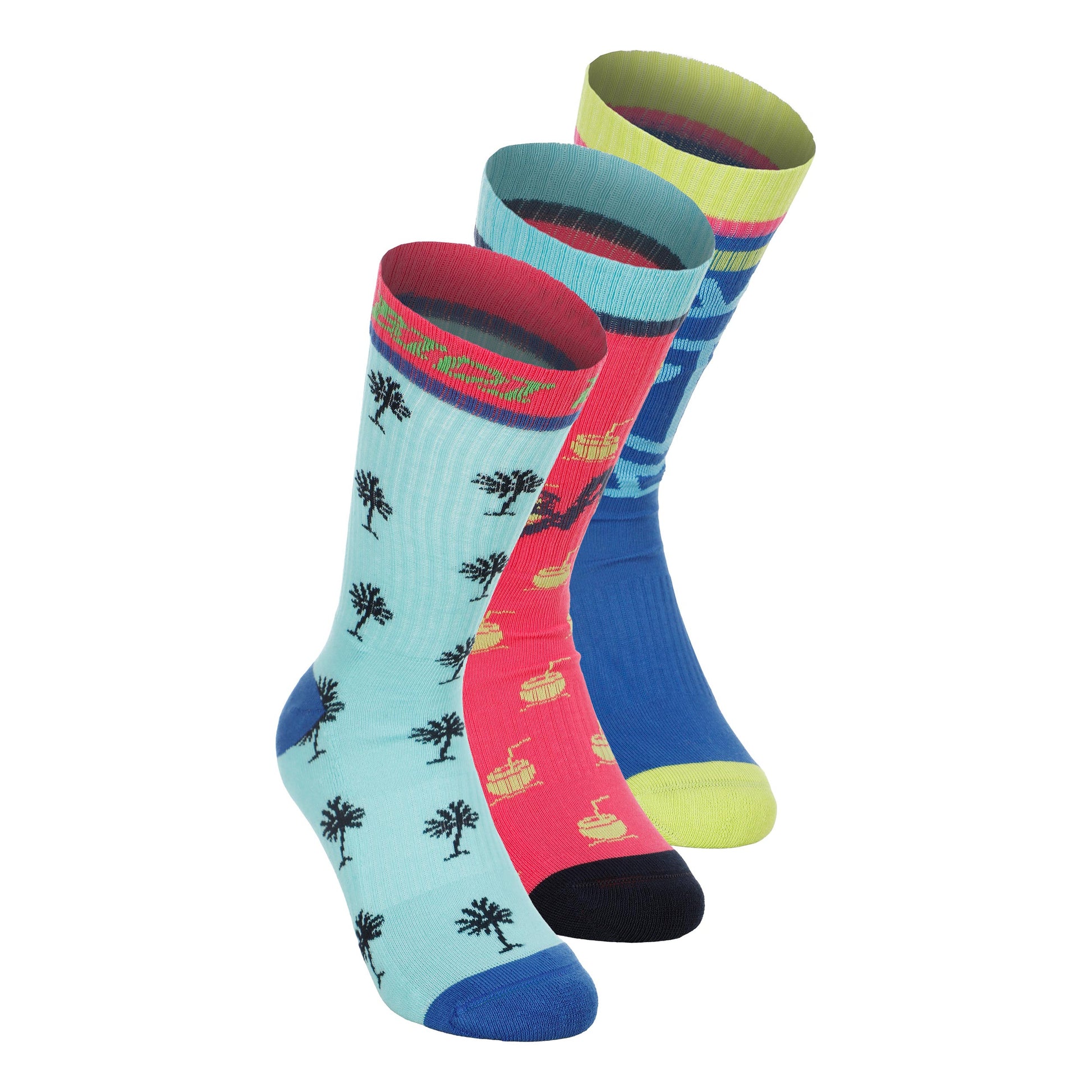 BIDI BADU Bold Bro II Crew Printed Move Calcetines De Tenis-Multicolor