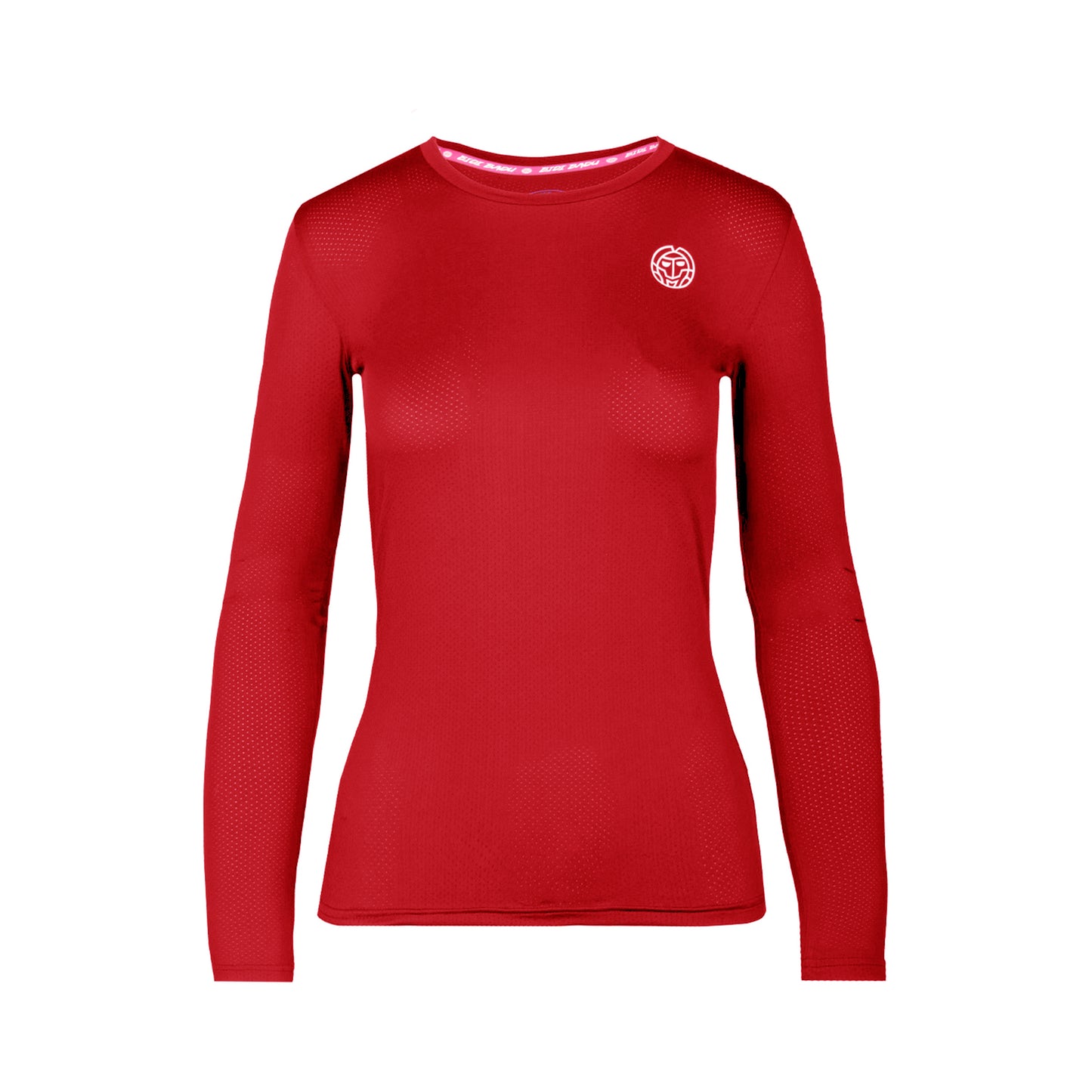 BIDI BADU Mina Tech Roundneck Camiseta de manga larga Chicas - rojo oscuro,