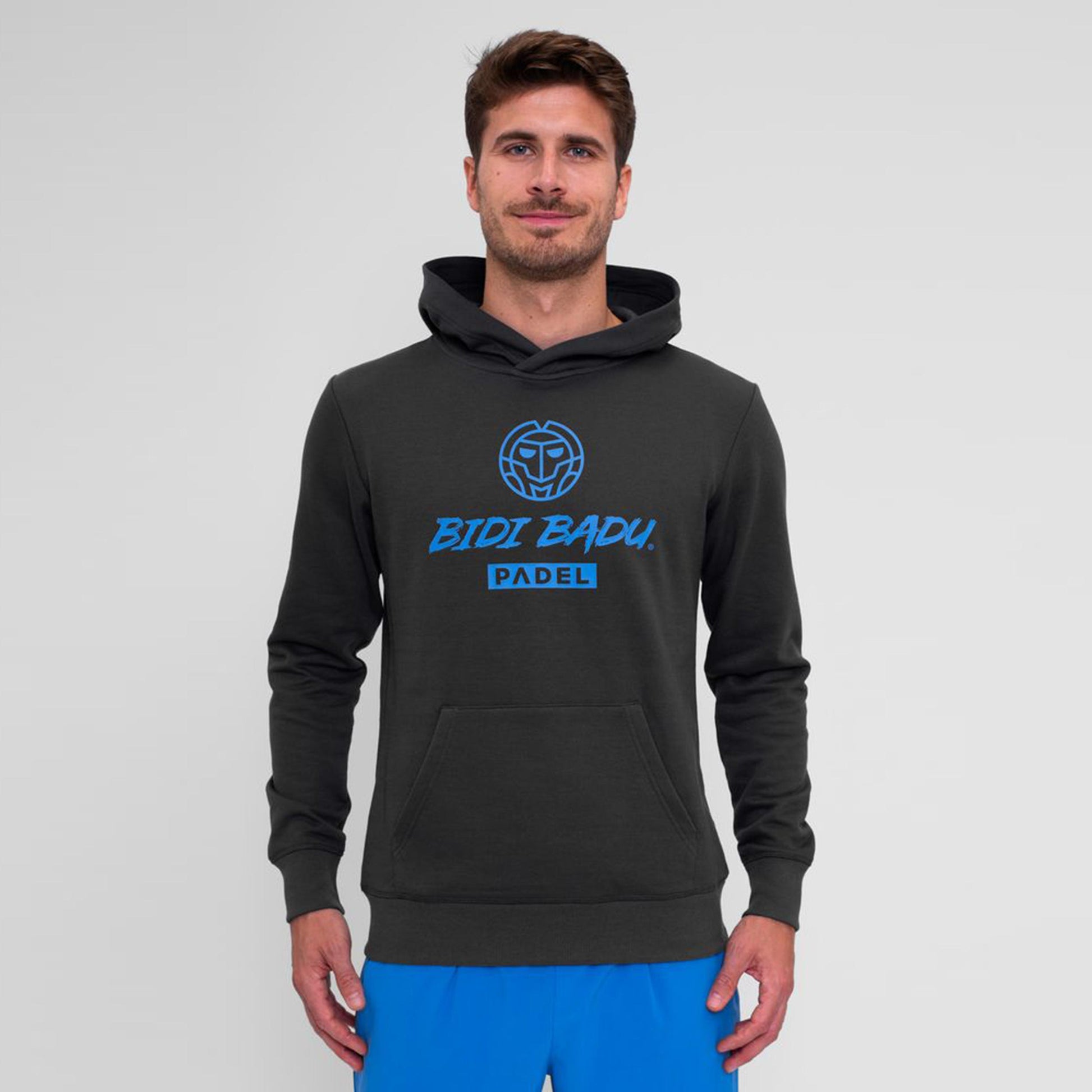 BIDI BADU Spike Logo Chill Sudadera Con Capucha Hombres-Verde Oscuro