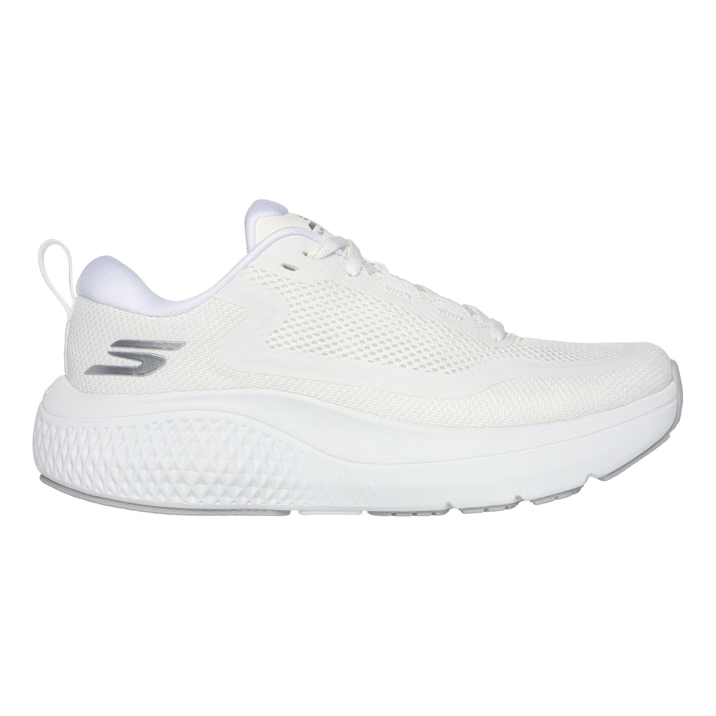 Skechers Go Run Supersonic Max Zapatilla Neutral Mujeres-Blanco,Plateado