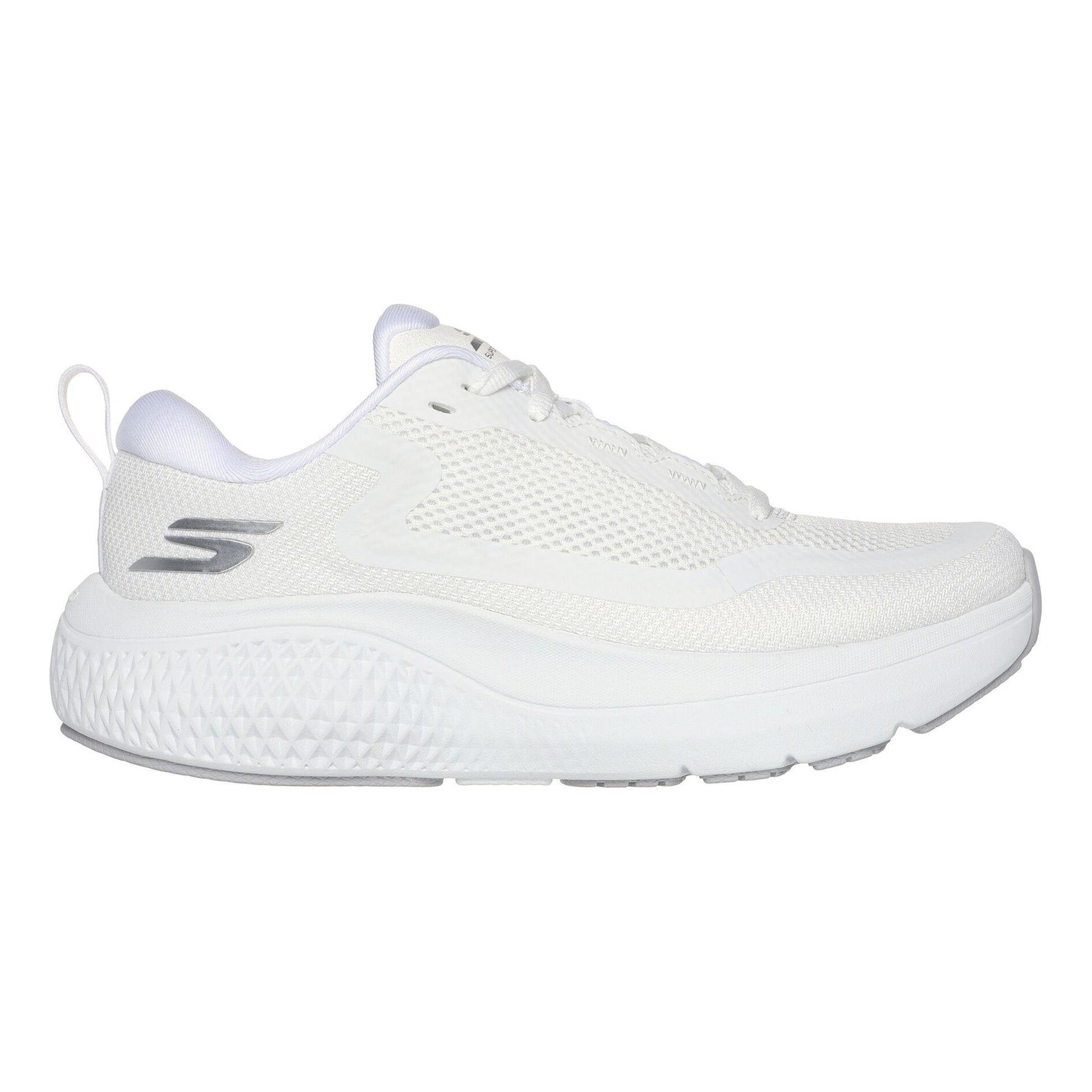 Skechers Go Run Supersonic Max Zapatilla Neutral Mujeres-Blanco,Plateado