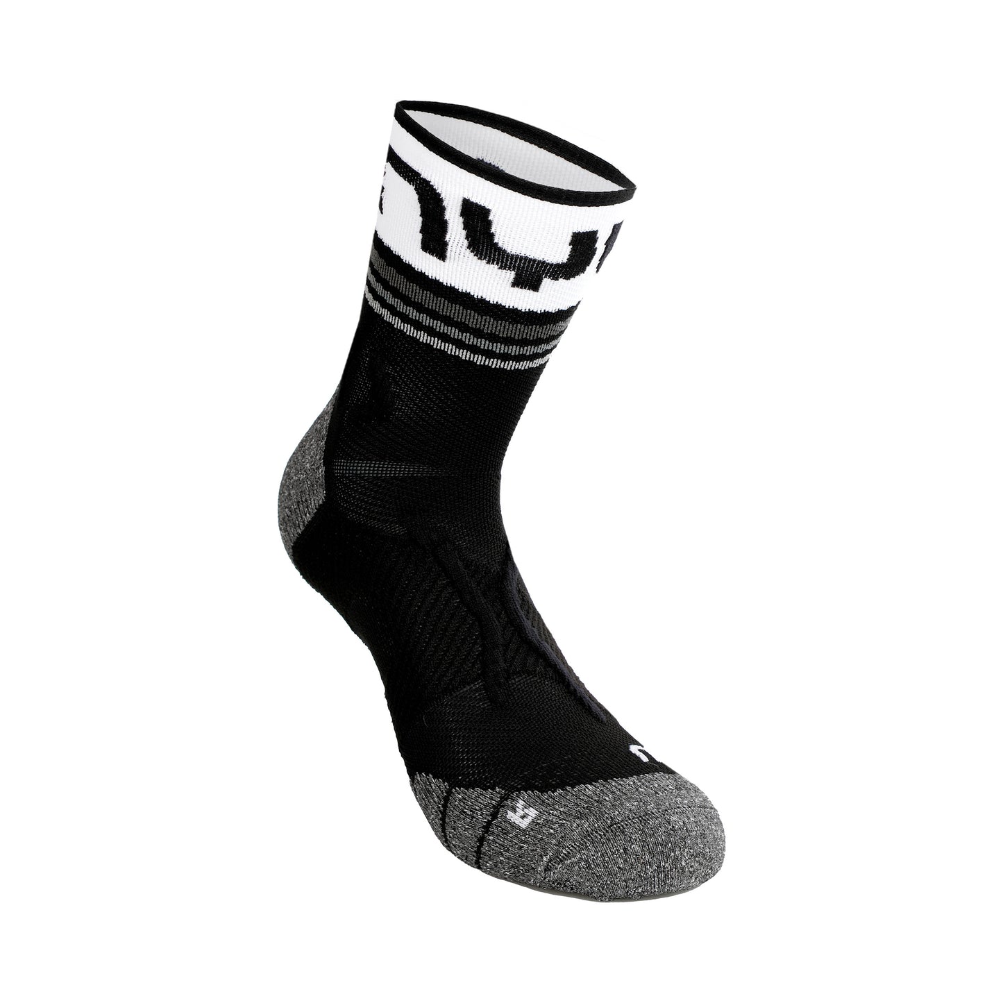UYN Veloce Calcetines Para Correr Hombres-Negro,Blanco
