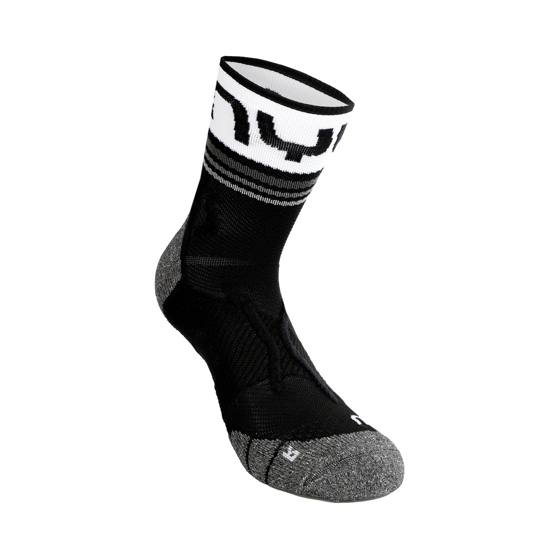 UYN Veloce Calcetines Para Correr Hombres-Negro,Blanco