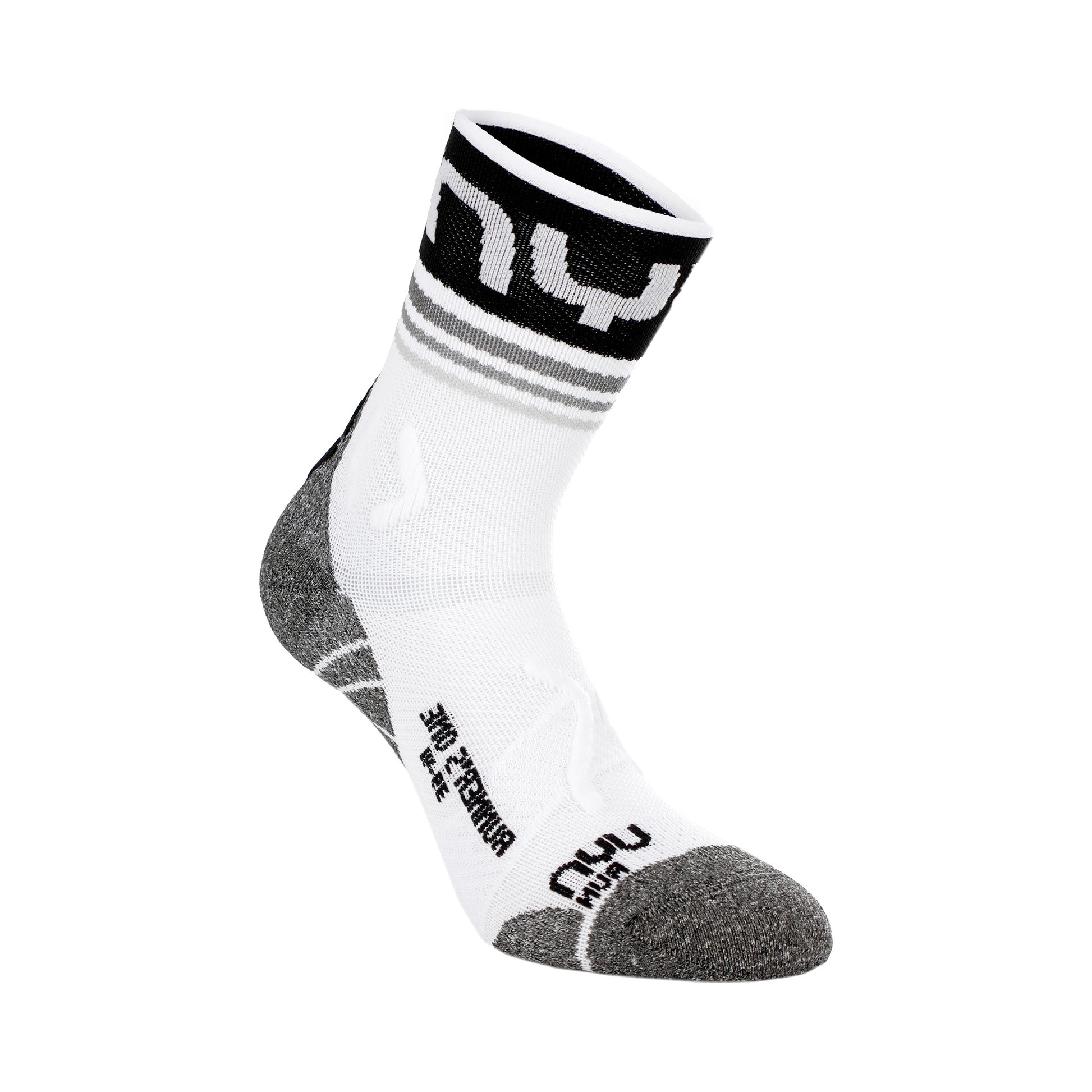 UYN Runner's One Short Calcetines Para Correr Hombres-Blanco,Negro