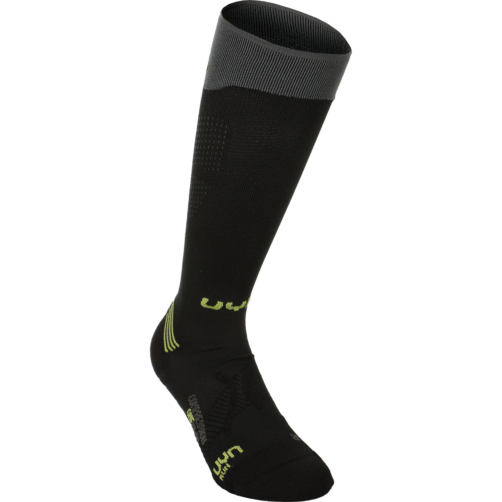 UYN Compression One Calcetines Para Correr Hombres-Negro,Gris