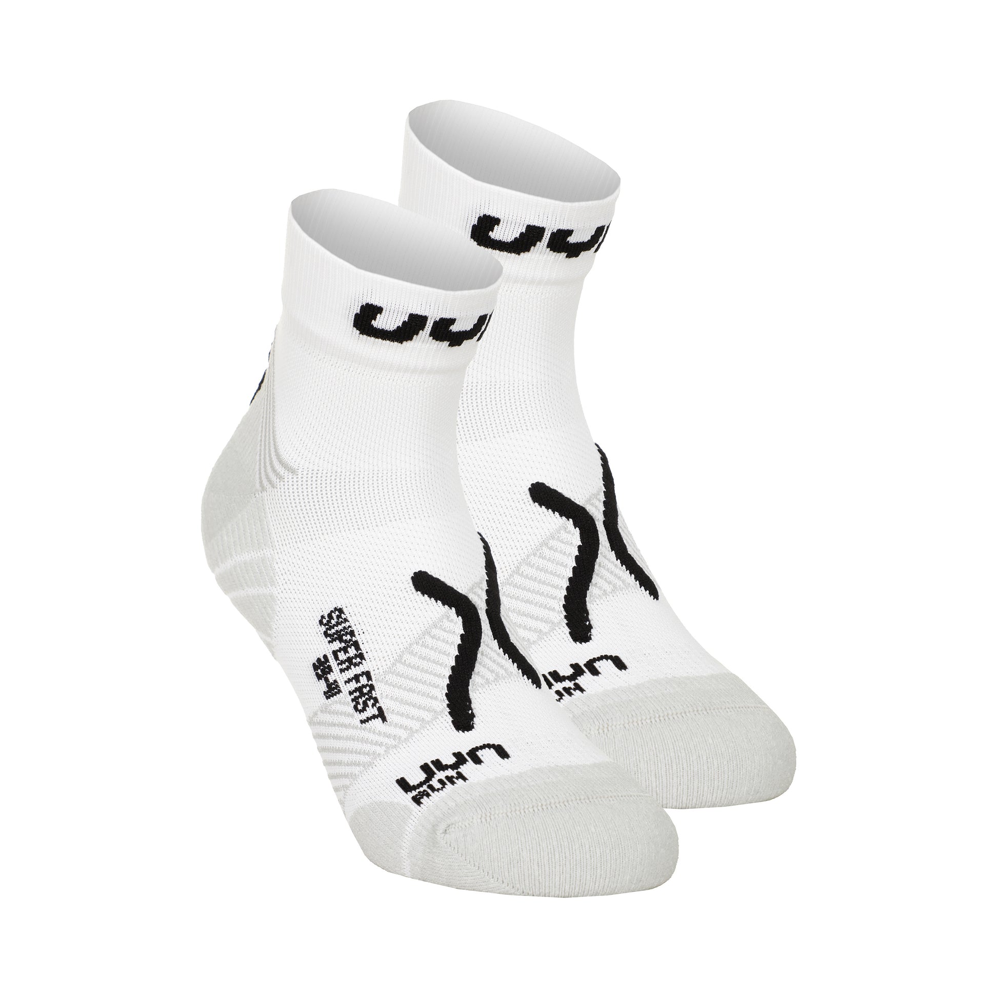 UYN Super Fast Calcetines Para Correr Pack De 2 Hombres-Blanco,Negro