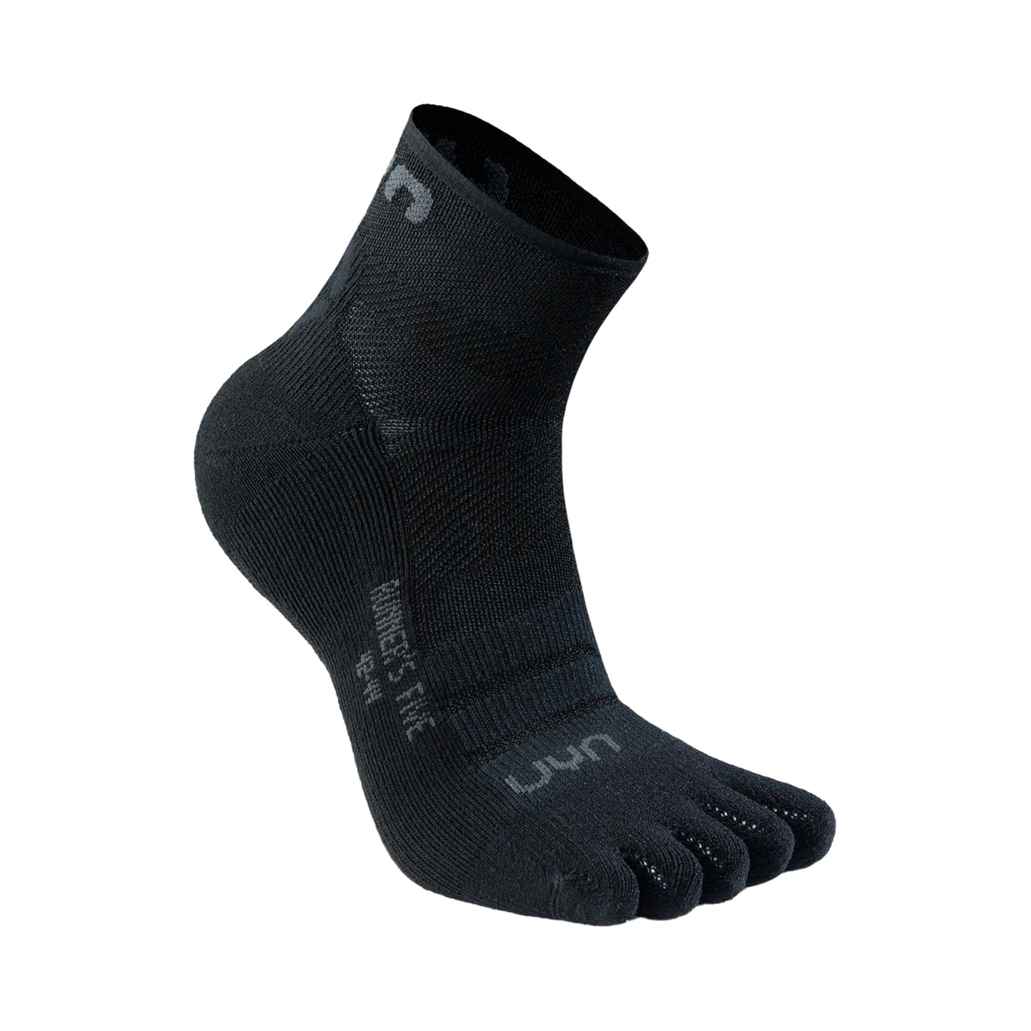 UYN Runner'S Five Low Cut Calcetines Para Correr Hombres-Negro
