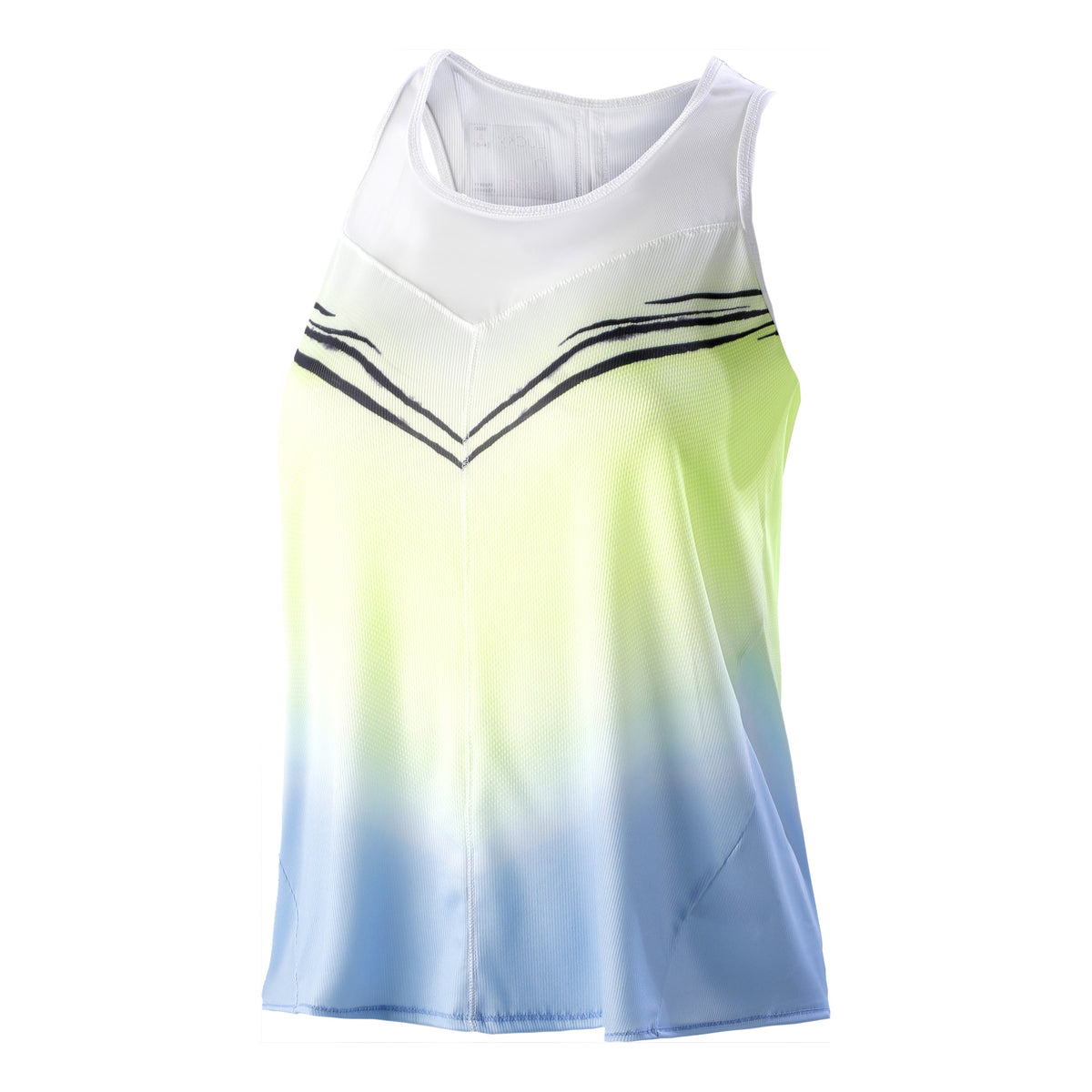 Lucky in Love Wild Ombre Tie Back Camiseta de tirantes Mujeres - azul claro, lima