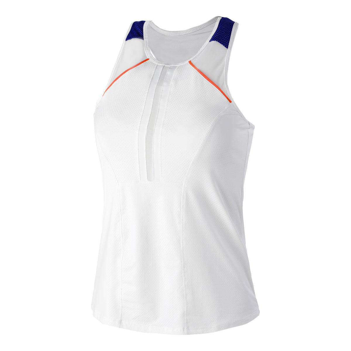 Lucky in Love Be Mine Racerback Camiseta de tirantes Mujeres - blanco, azul