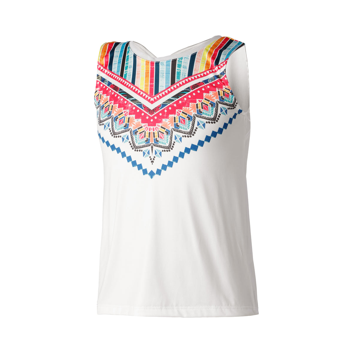 Lucky in Love Think Ink Tie Back Top Camiseta de tirantes Chicas - blanco, multicolor
