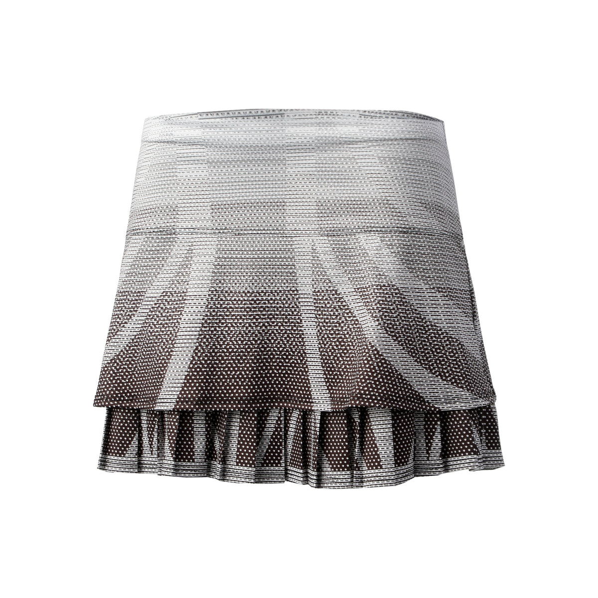 Lucky in Love Take a Pleat Falda Mujeres - negro, blanco