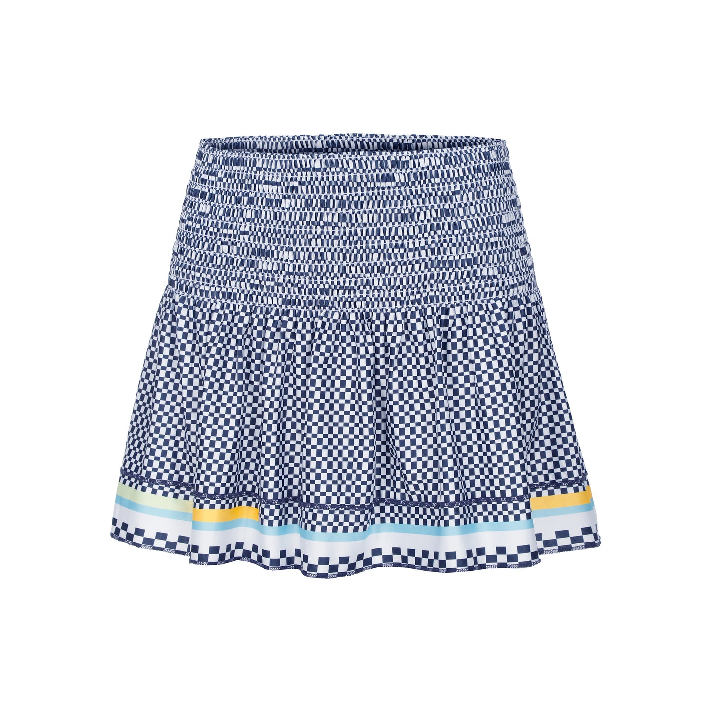 Lucky in Love Can't Find Me Love Long Hide Out Smocked Falda Mujeres - azul oscuro, blanco