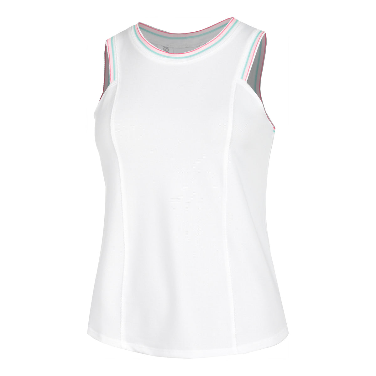 Lucky in Love Retro Deco Camiseta de tirantes Mujeres - blanco,