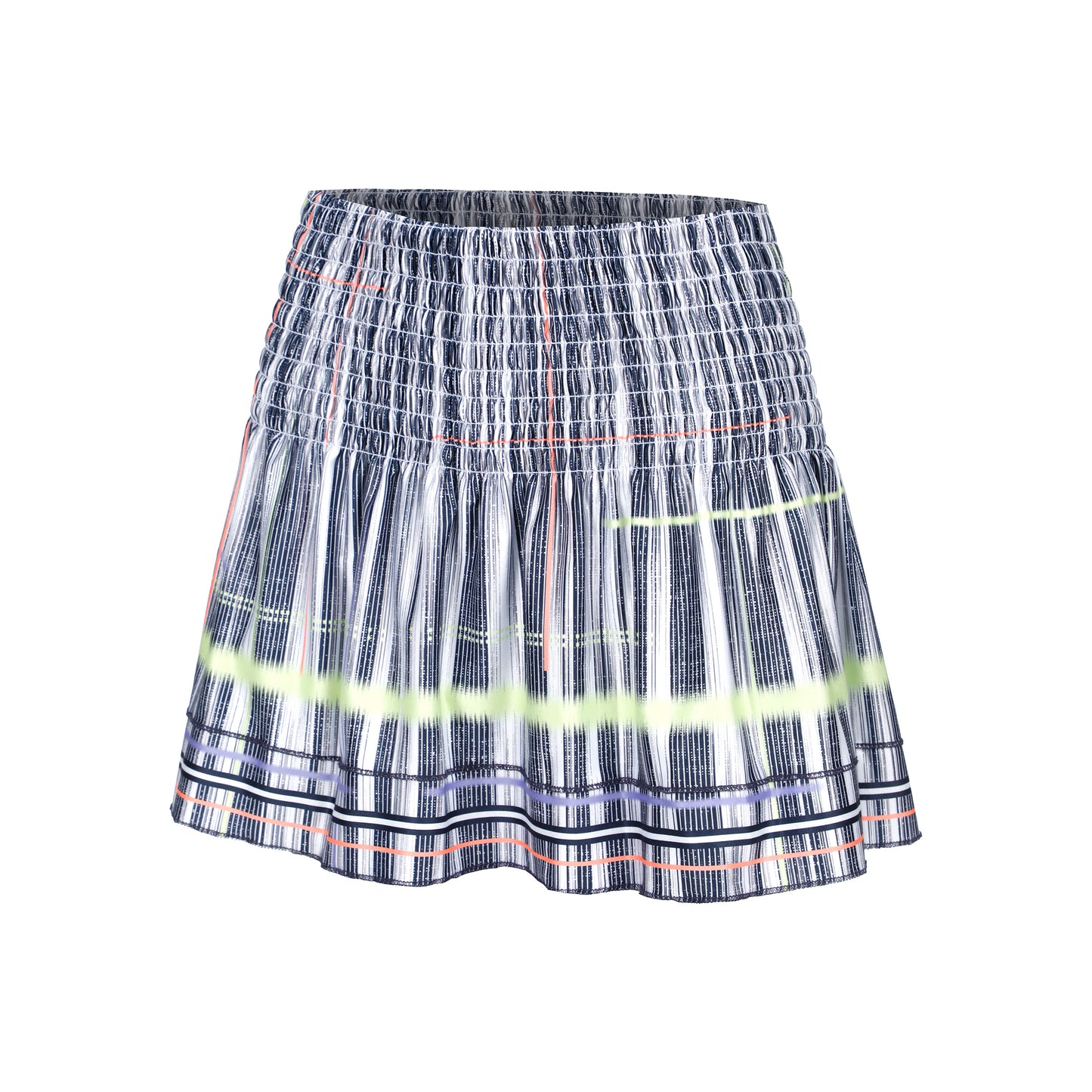Lucky in Love Can't Find Me Love Long Hide Out Smocked Falda Mujeres - blanco, negro