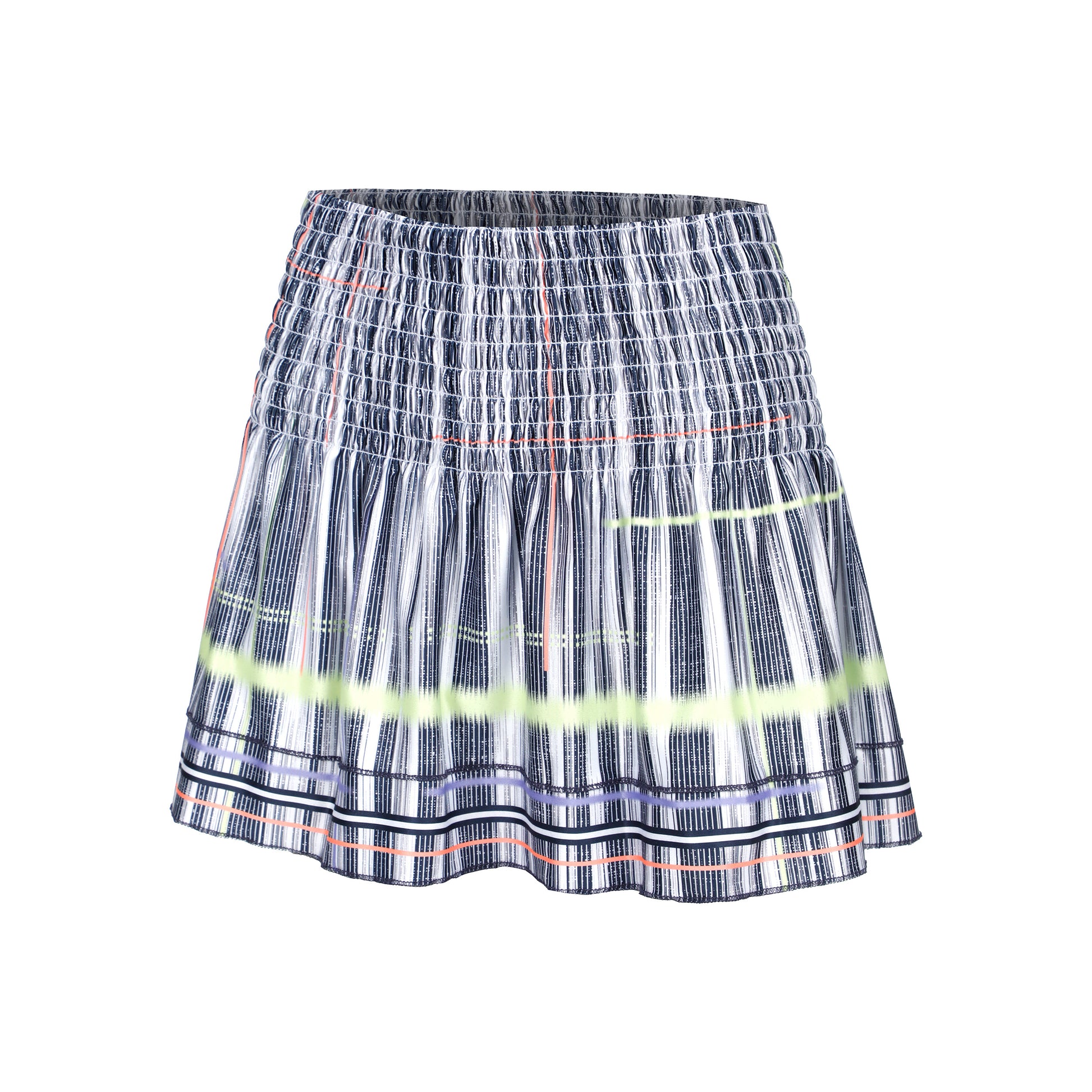 Lucky in Love Can't Find Me Love Long Hide Out Smocked Falda Mujeres - blanco, negro