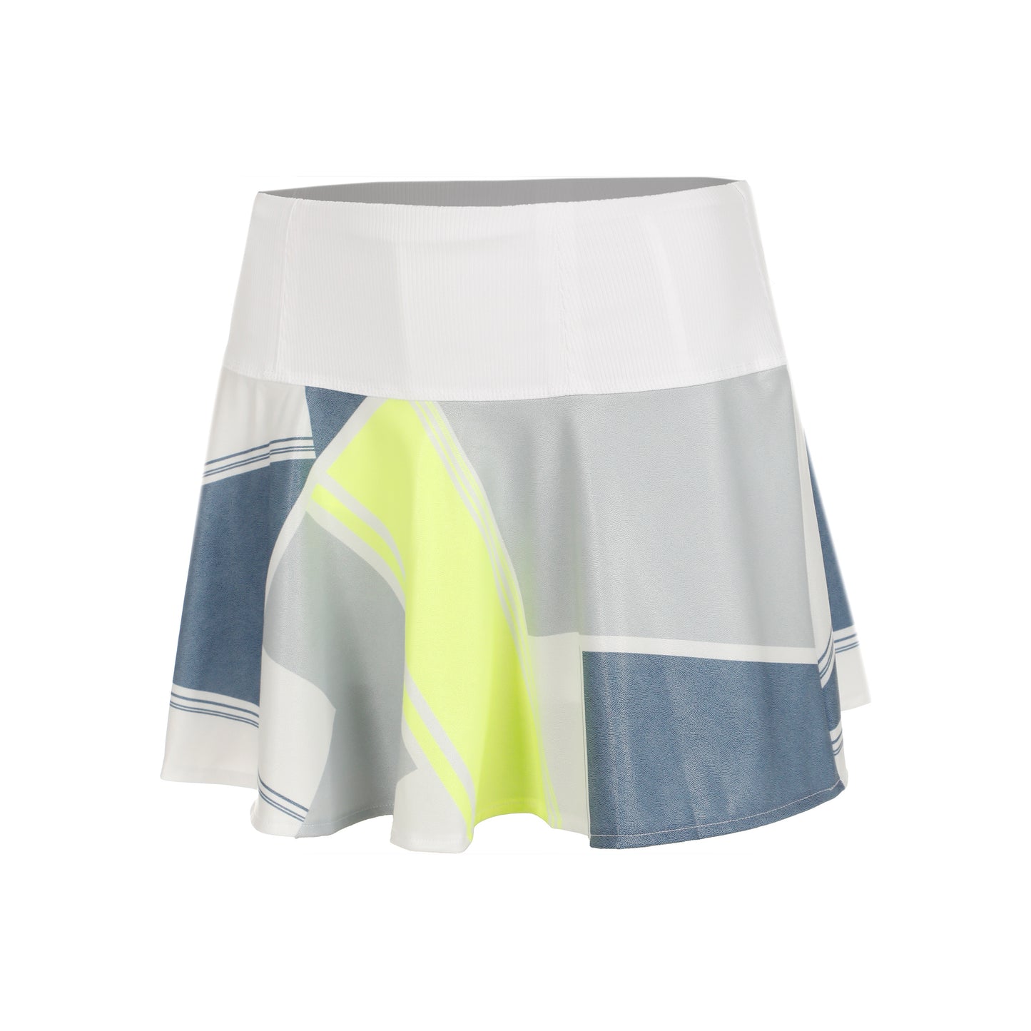 Lucky in Love Long Steel Going Falda Mujeres-Blanco,Multicolor