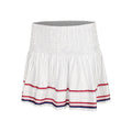 Can't Find Me Love Long Hide Out Smocked Falda Mujeres - blanco, rojo