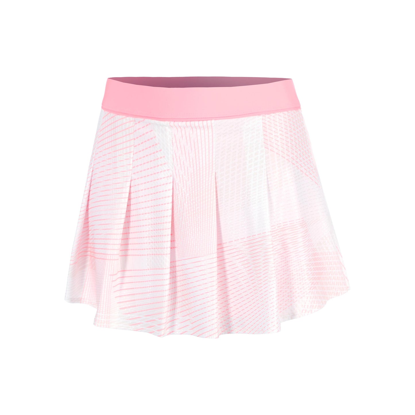 Lucky in Love Spin Around Pleat 13.5in Falda Mujeres-Rosa,Blanco