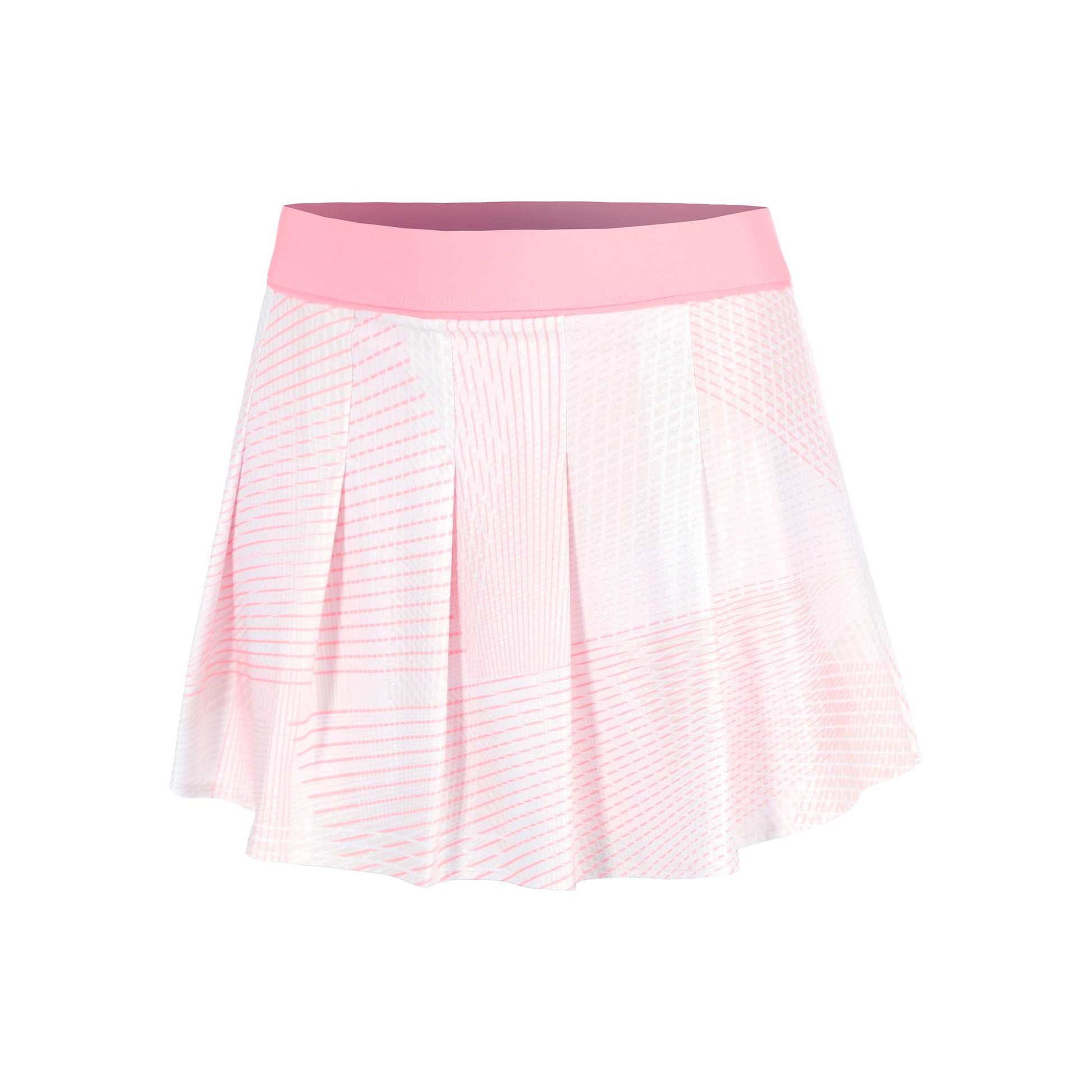 Lucky in Love Spin Around Pleat 13.5in Falda Mujeres-Rosa,Blanco