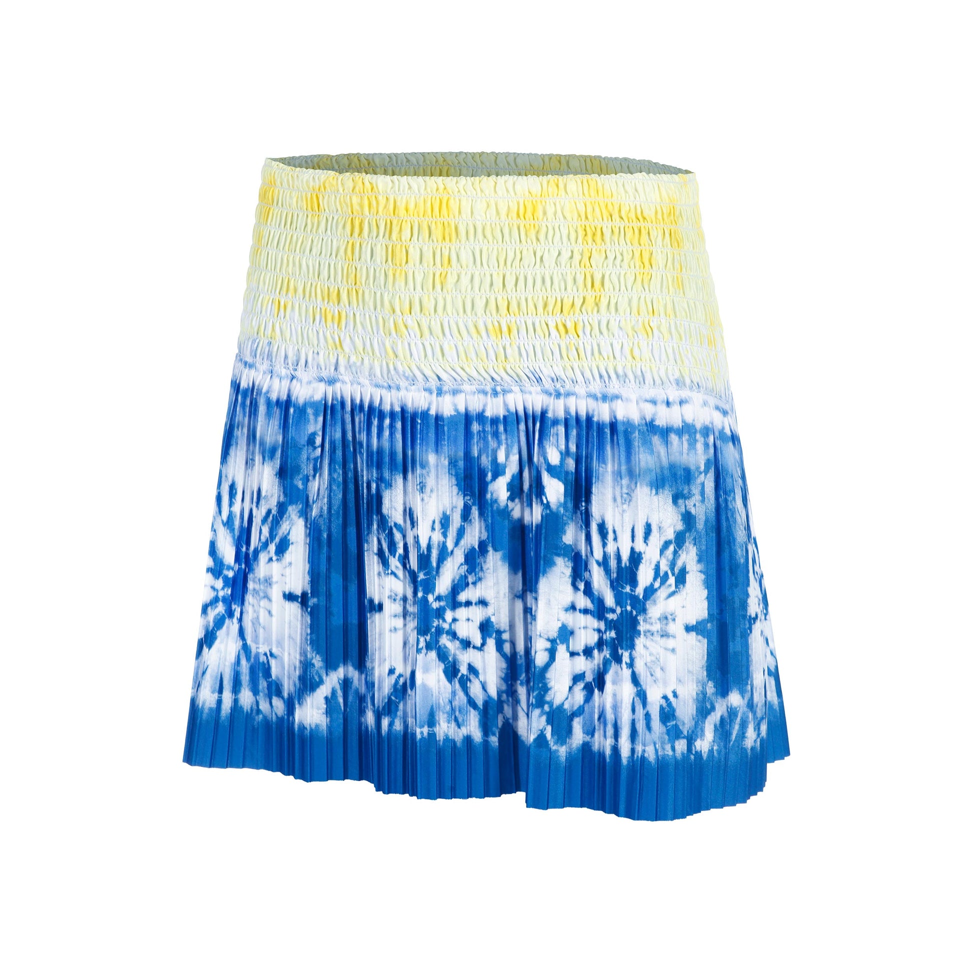 Lucky in Love Shibori Wave 14in Falda Mujeres-Azul,Multicolor