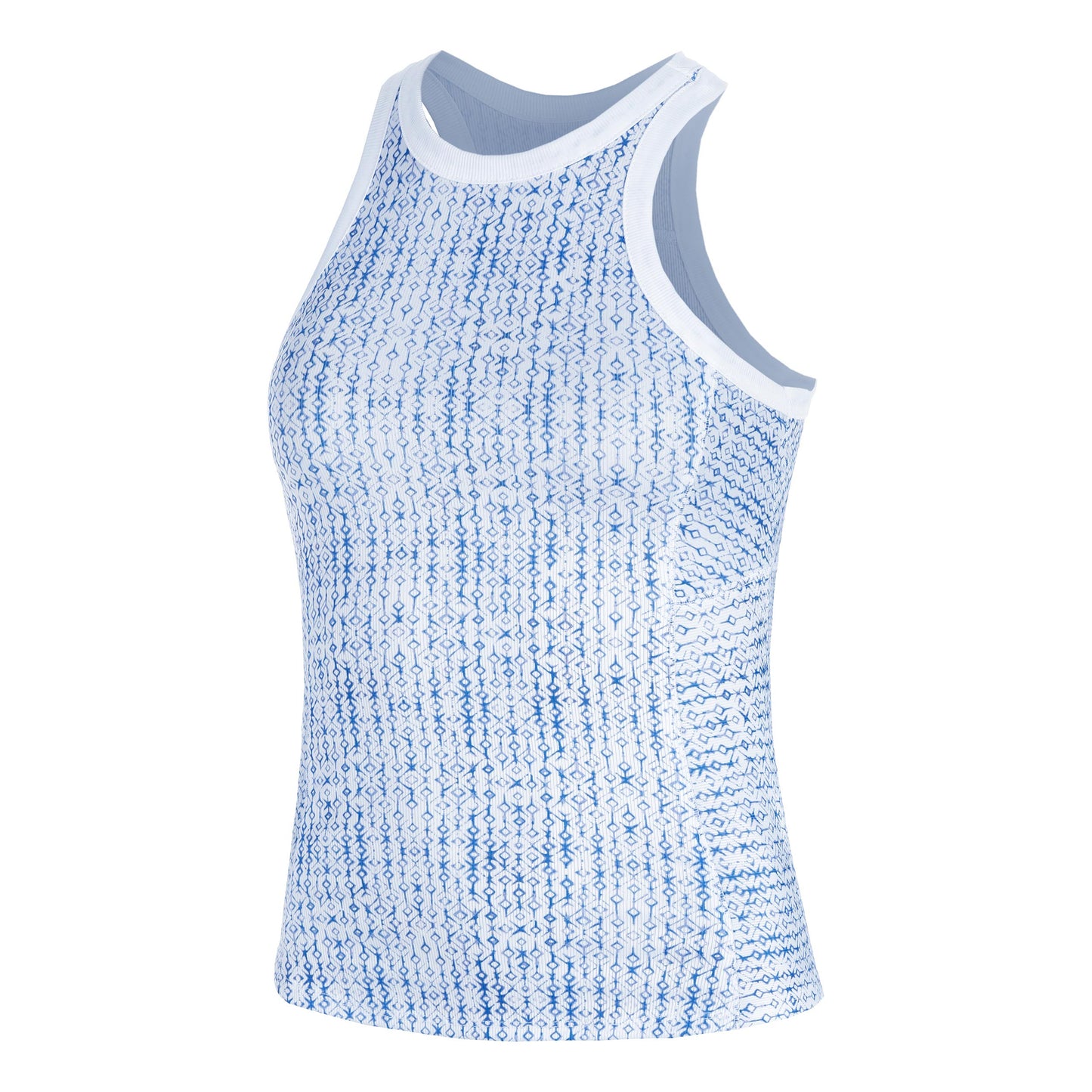 Lucky in Love Boho Tile Rib Camiseta De Tirantes Mujeres-Azul,Multicolor
