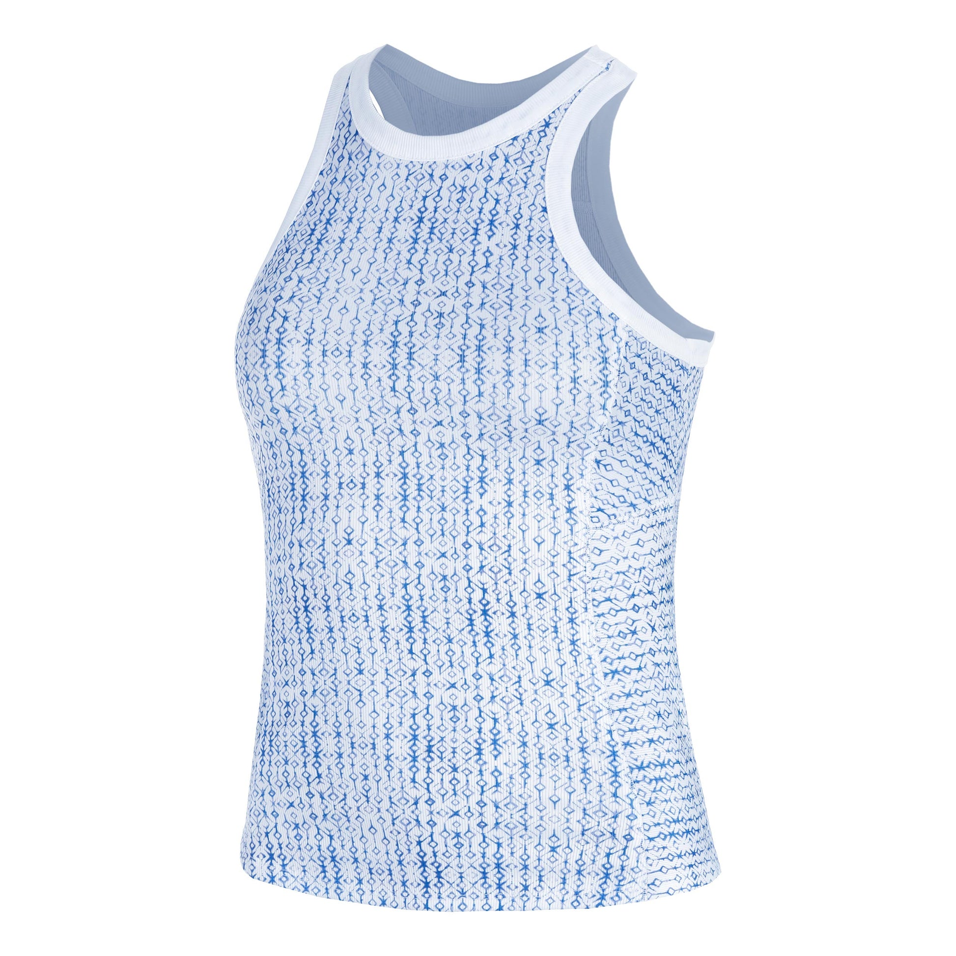 Lucky in Love Boho Tile Rib Camiseta De Tirantes Mujeres-Azul,Multicolor