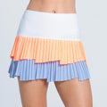 Fly Pleated 13in Falda Mujeres-Azul Claro,Albaricoque