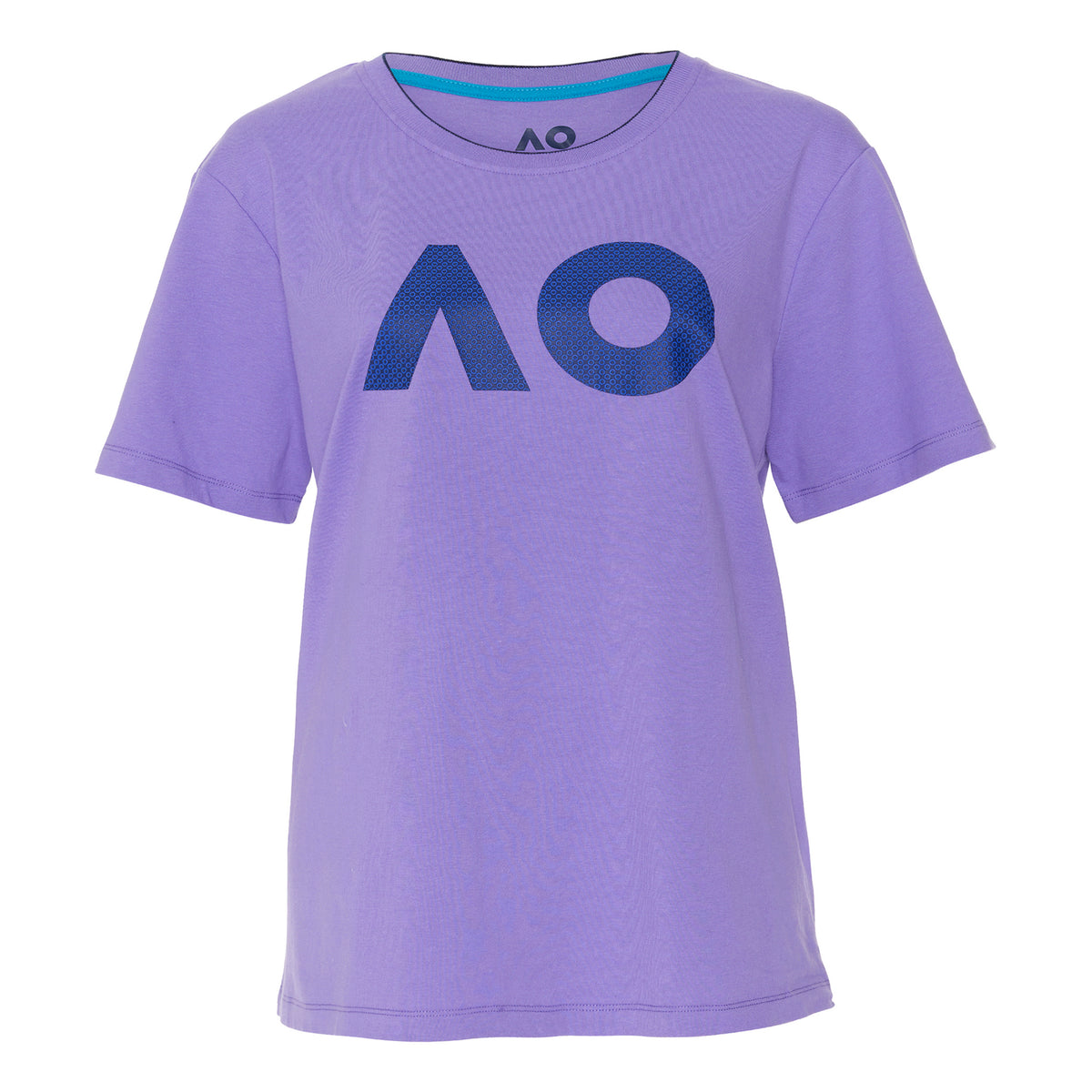 Australian Open AO Stack Print Core Logo Camiseta de manga corta Mujeres - lila,