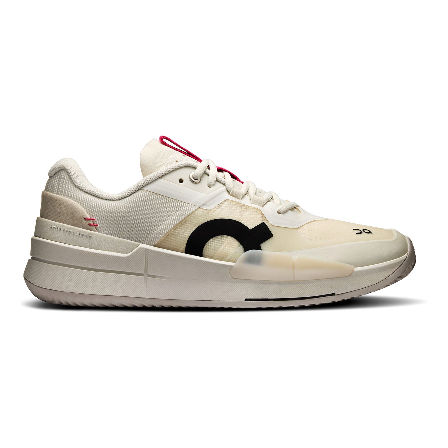 On THE ROGER Pro 2 Zapatilla Tierra Batida Hombres-Blanco,Rosa