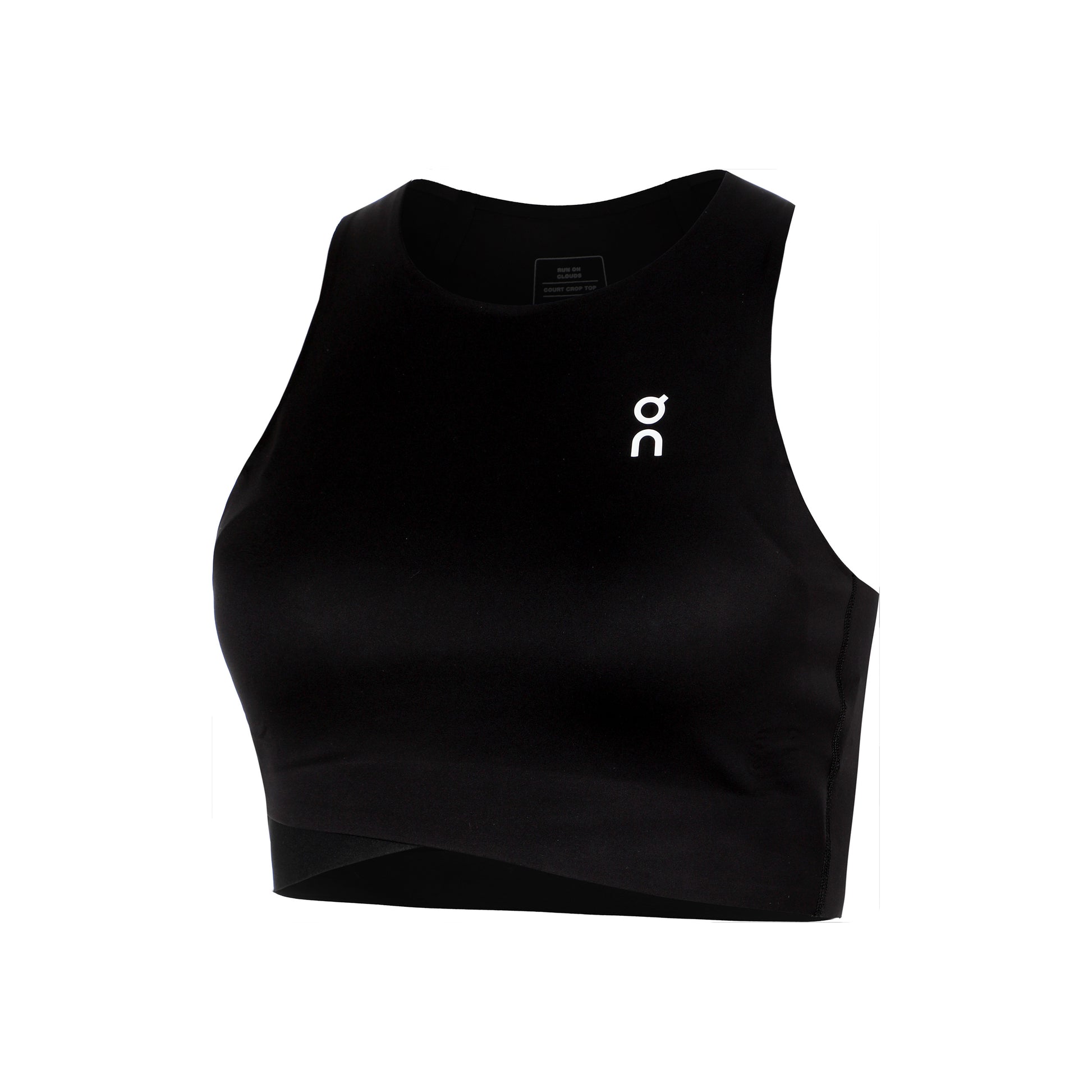 On Court Crop Camiseta De Tirantes Mujeres-Negro