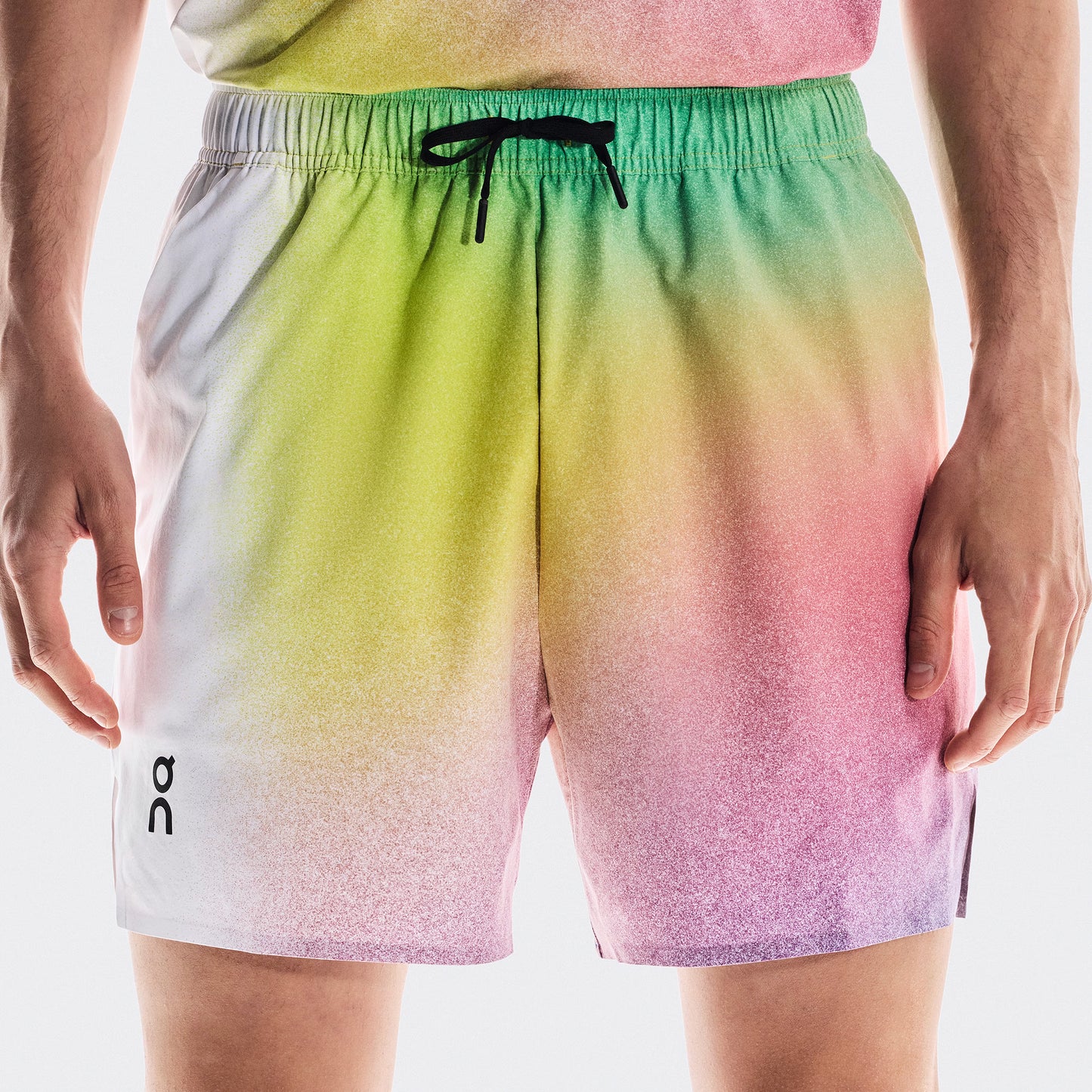 On Court Shorts Hombres-Blanco,Multicolor