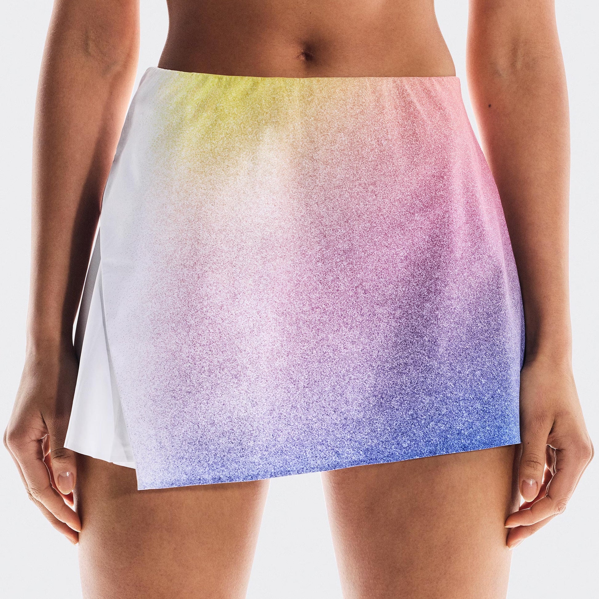On Court Pleat Falda Mujeres-Blanco,Multicolor