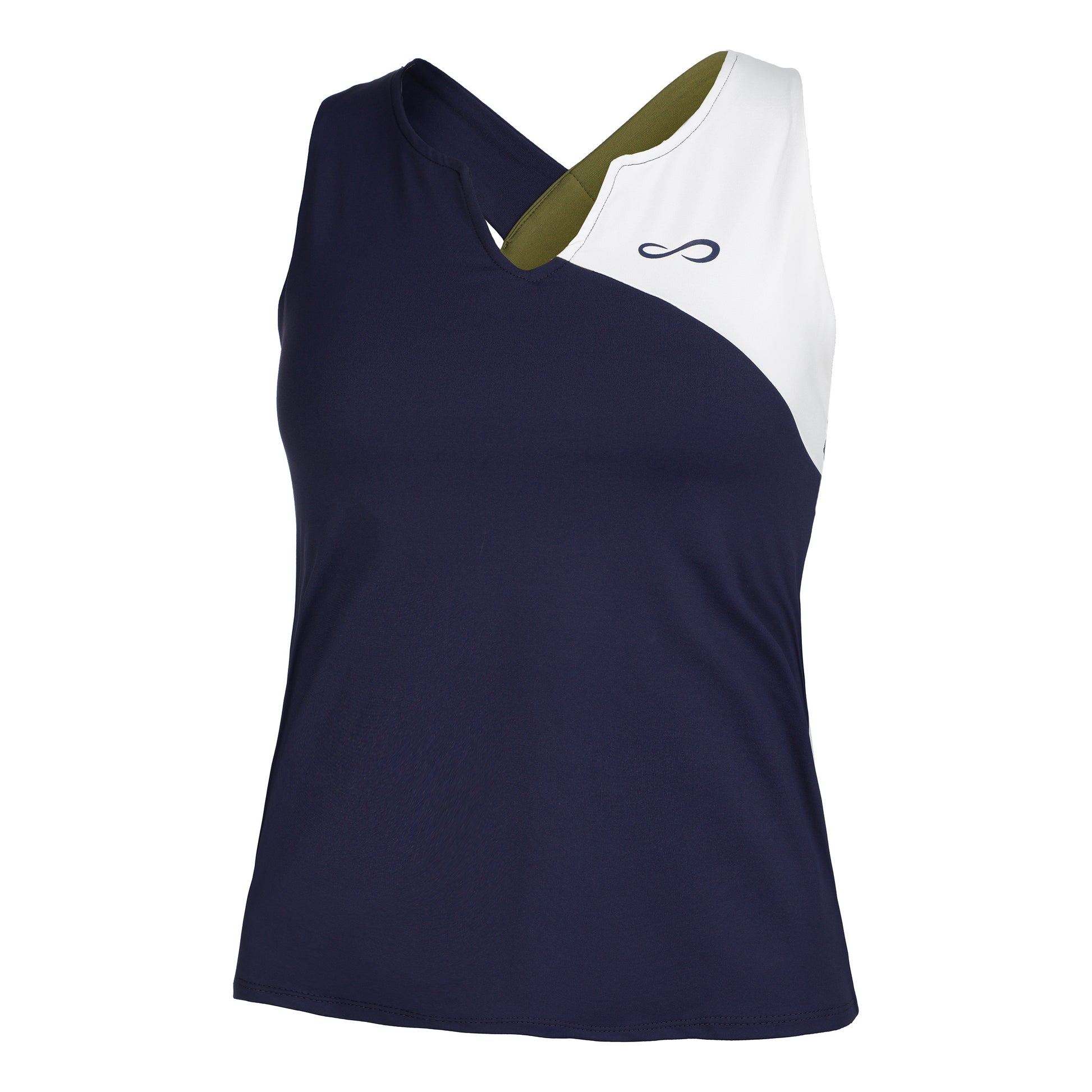 Endless Bliss Camiseta de tirantes Mujeres - azul oscuro, blanco