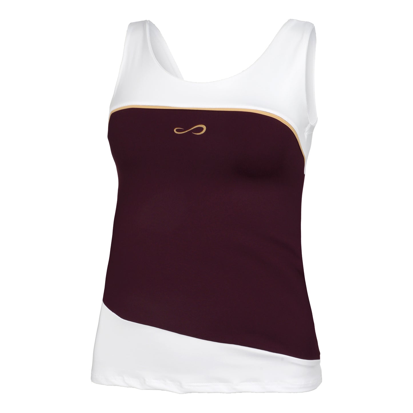 Endless Curve Camiseta de tirantes Mujeres - lila, blanco