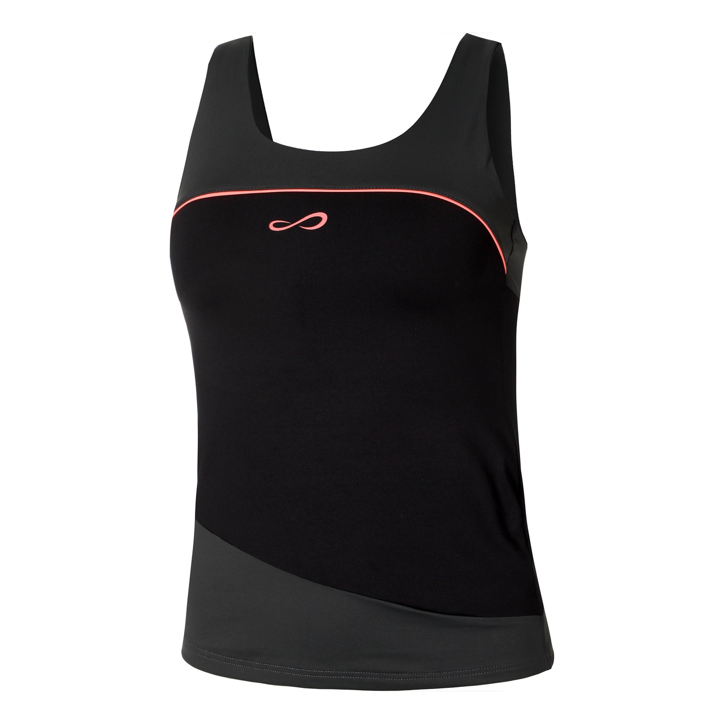 Endless Curve Camiseta De Tirantes Mujeres-Gris Oscuro