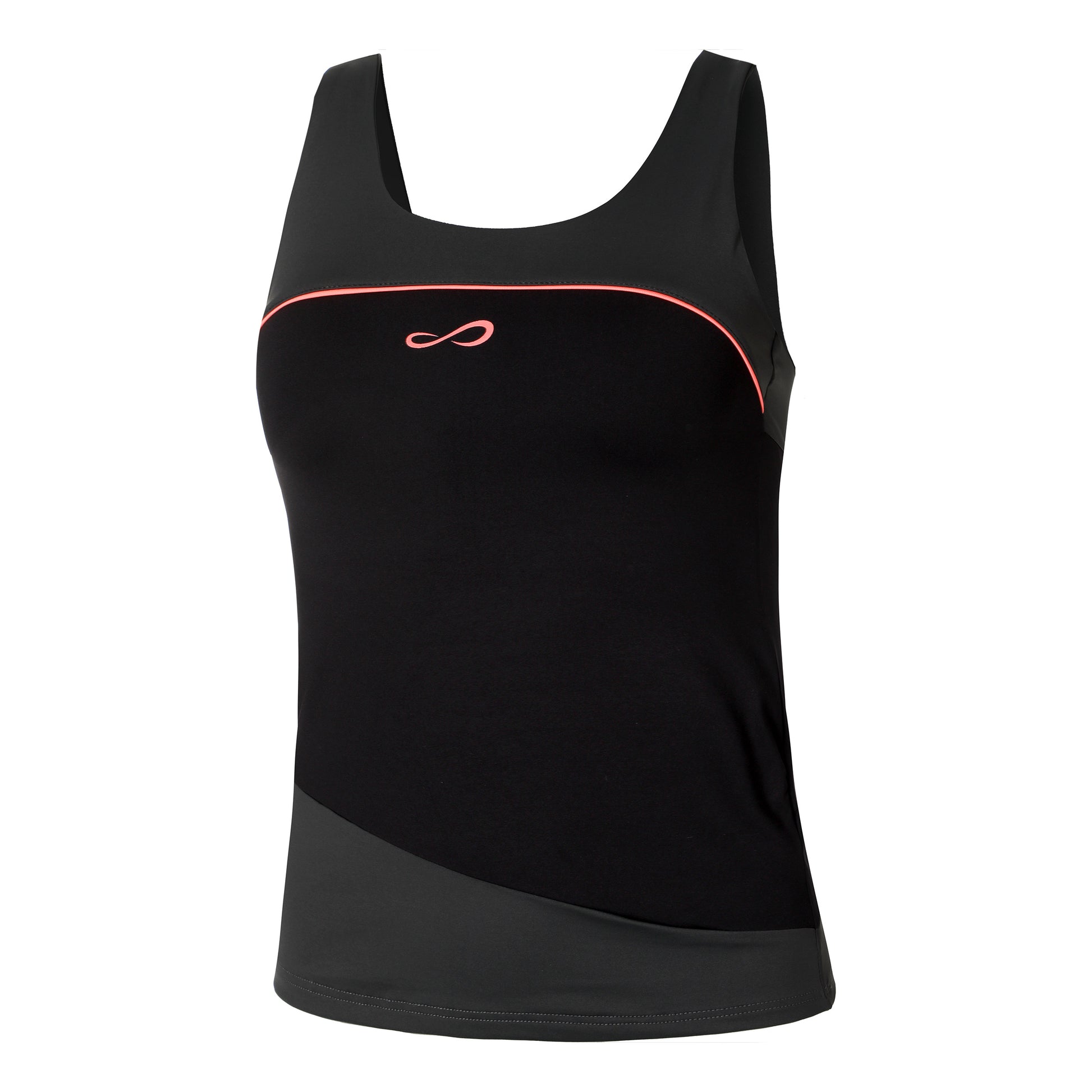 Endless Curve Camiseta De Tirantes Mujeres-Gris Oscuro