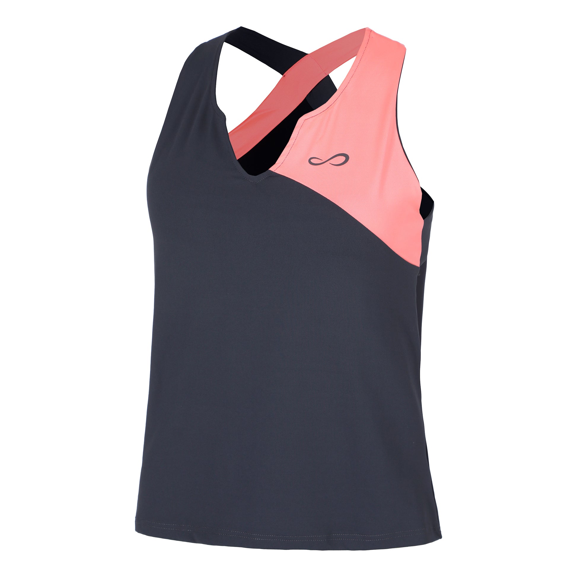 Endless Bliss Camiseta de tirantes Mujeres - gris oscuro, coral