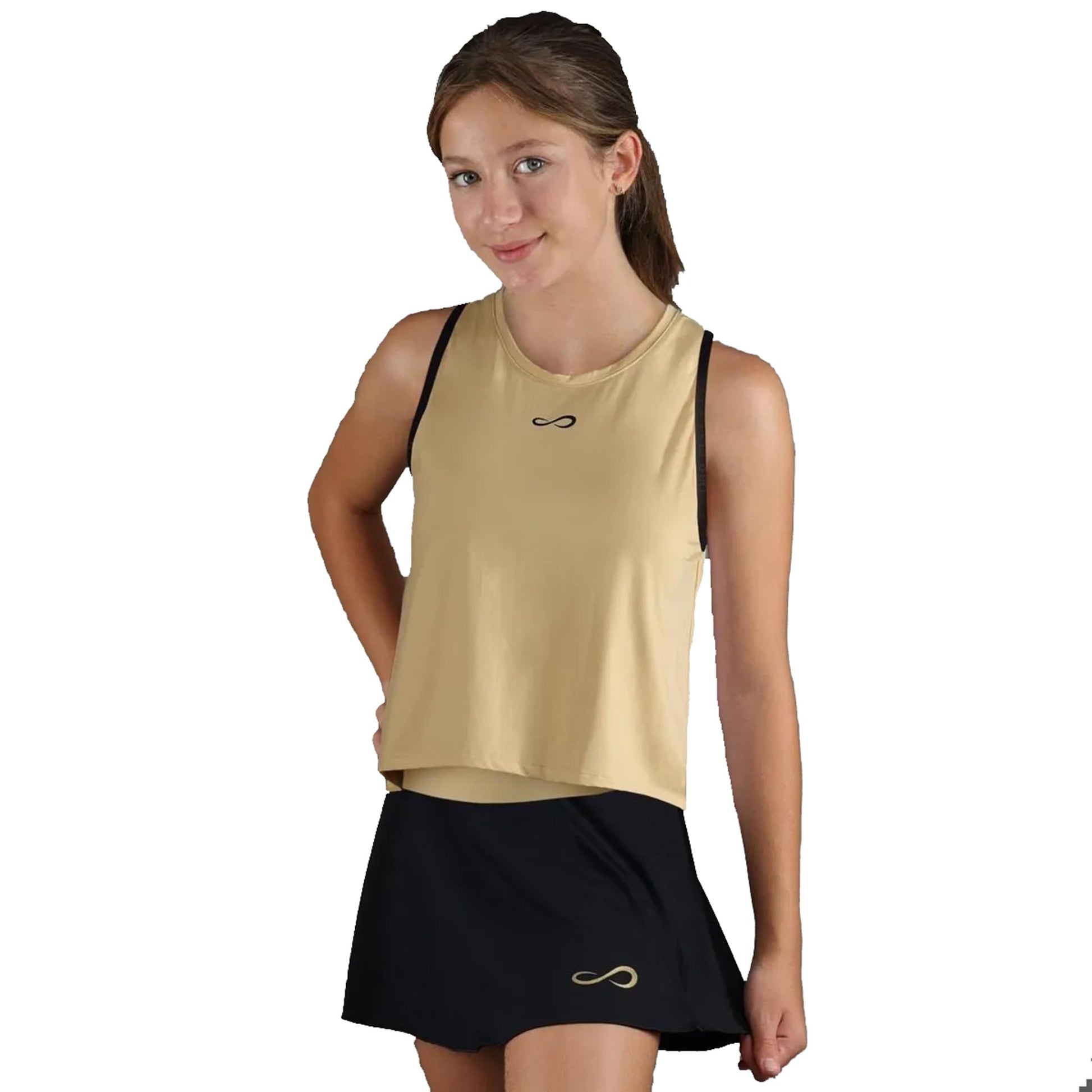 Endless Court Camiseta De Tirantes Mujeres-Dorado